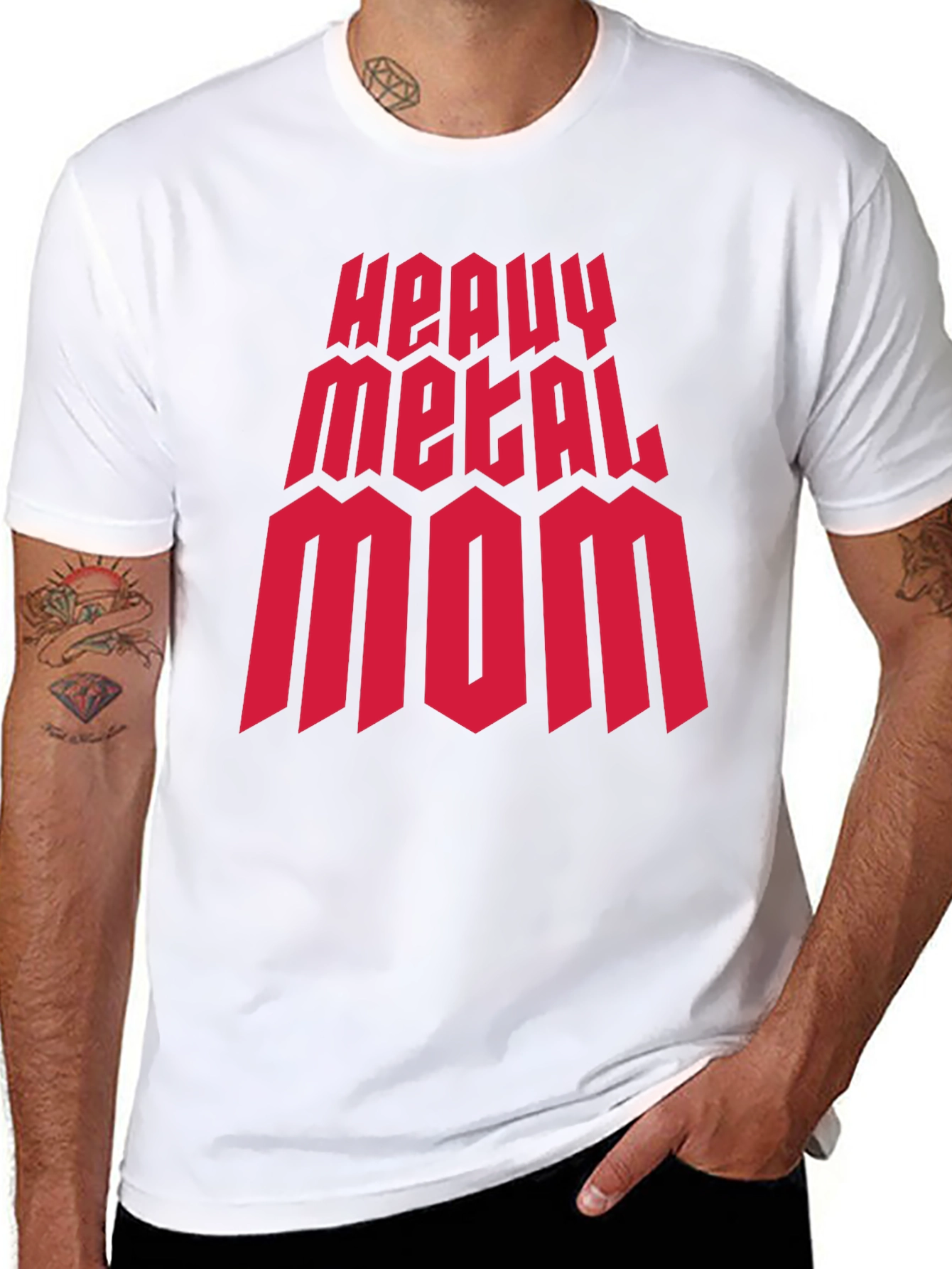 Heavy Metal Mom Graphic T-Shirt - Rocker Style Tee