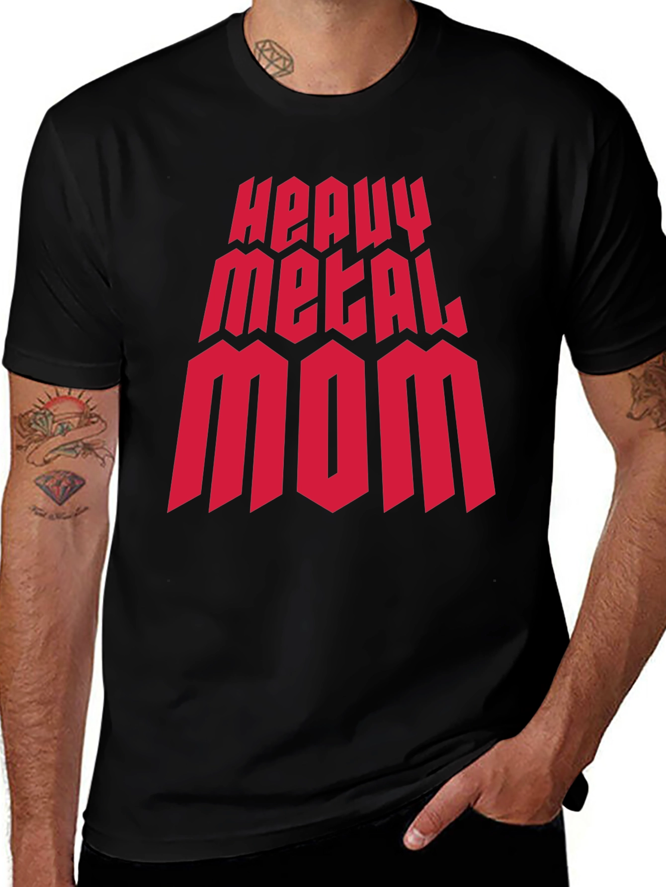 Heavy Metal Mom Graphic T-Shirt - Rocker Style Tee