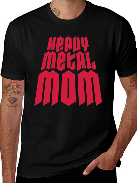 Heavy Metal Mom Graphic T-Shirt - Rocker Style Tee