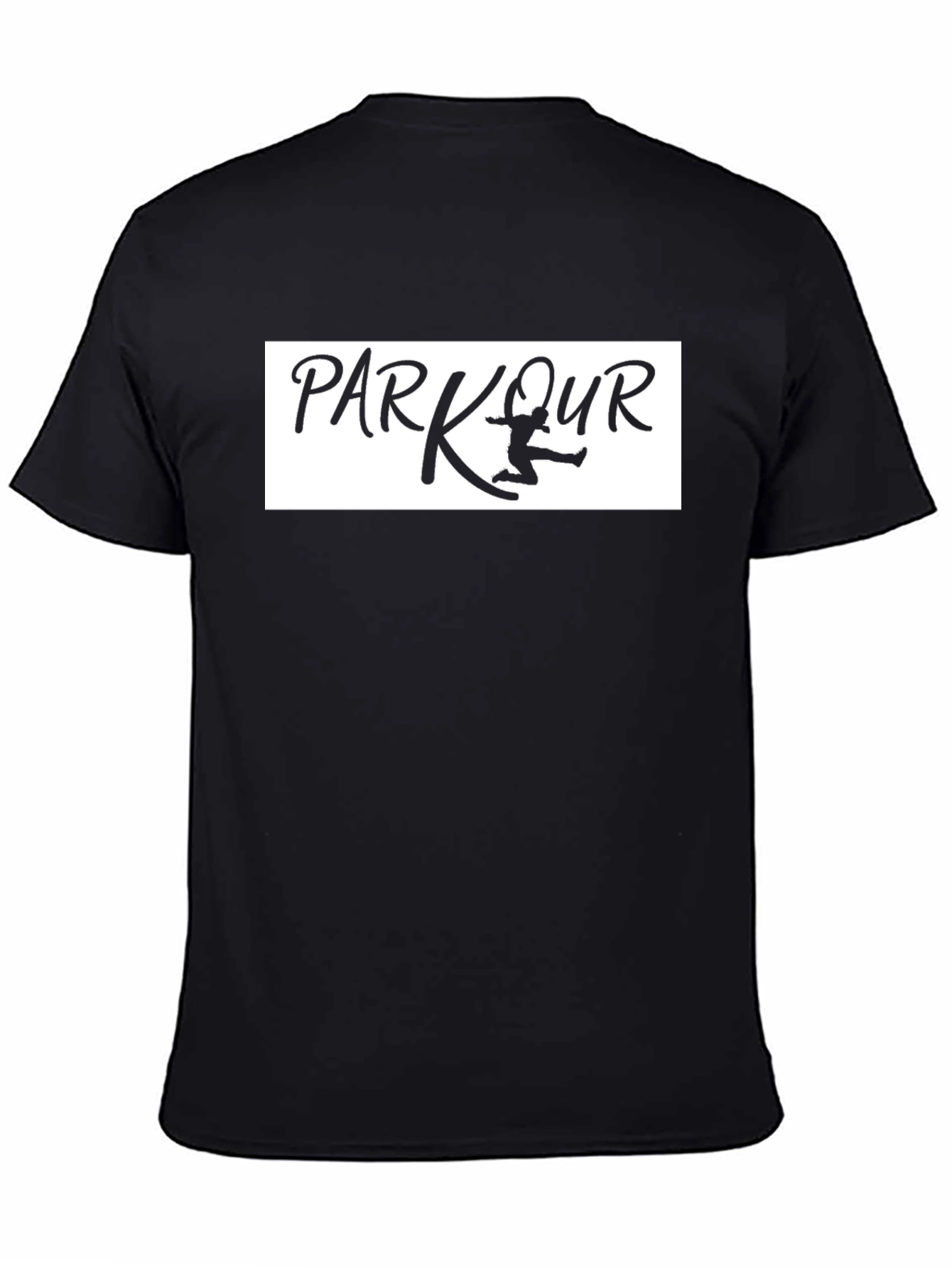 Parkour Athlete Graphic Tee - Black