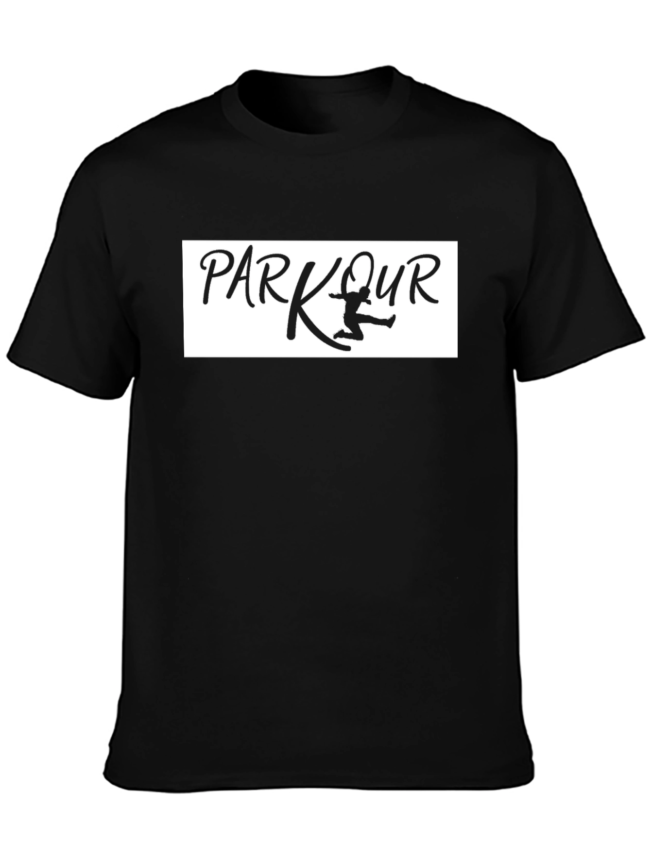 Parkour Athlete Graphic Tee - Black