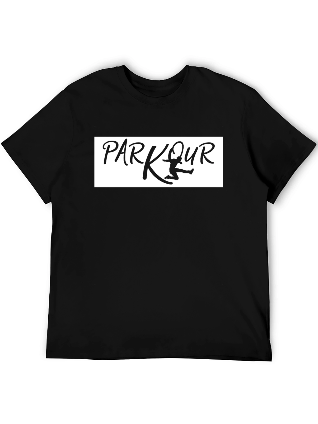 Parkour Athlete Graphic Tee - Black