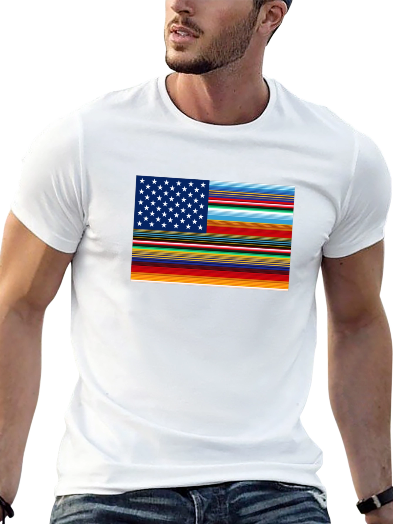 Mexican Flag USA T-Shirt