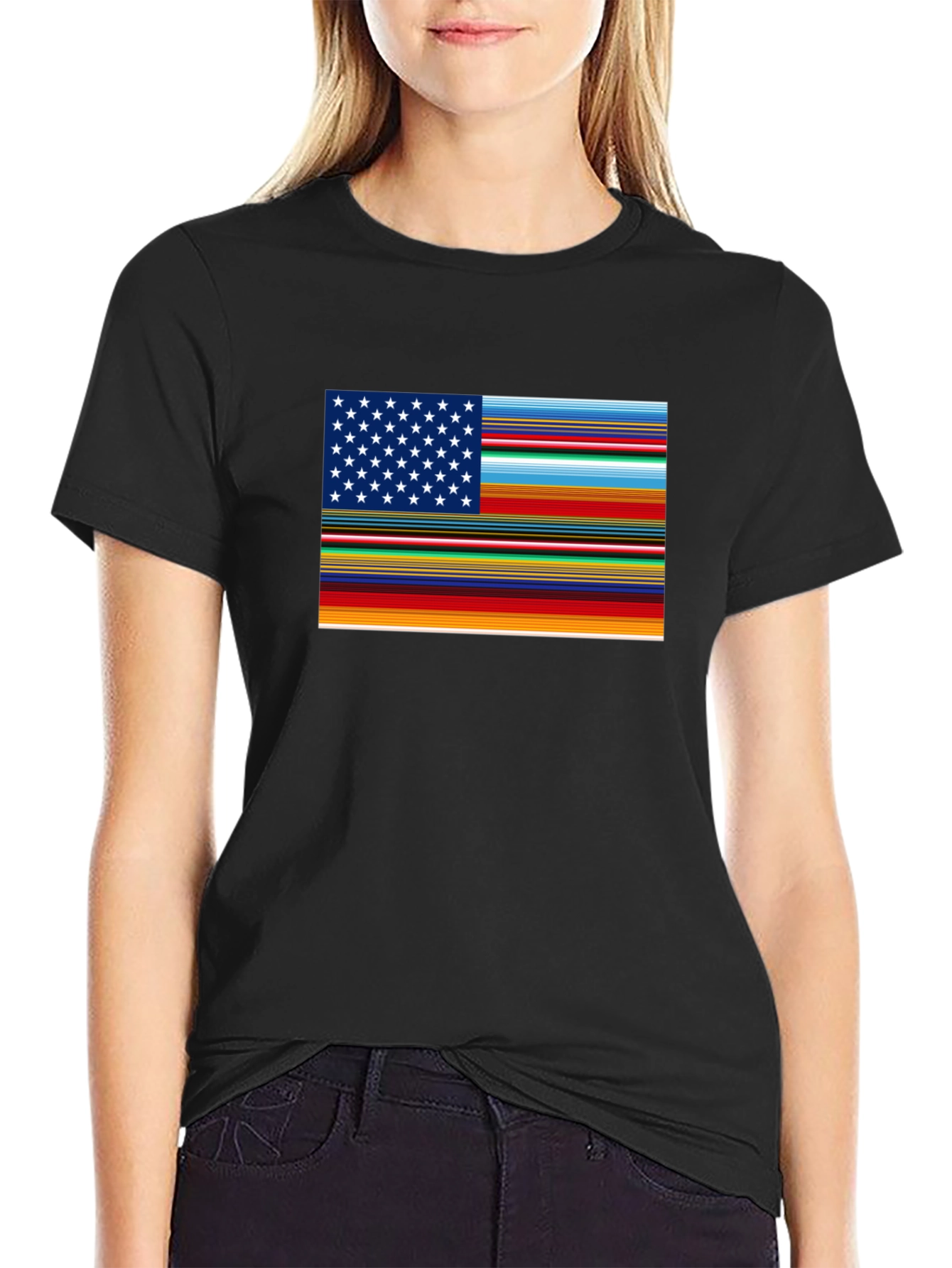 Mexican Flag USA T-Shirt