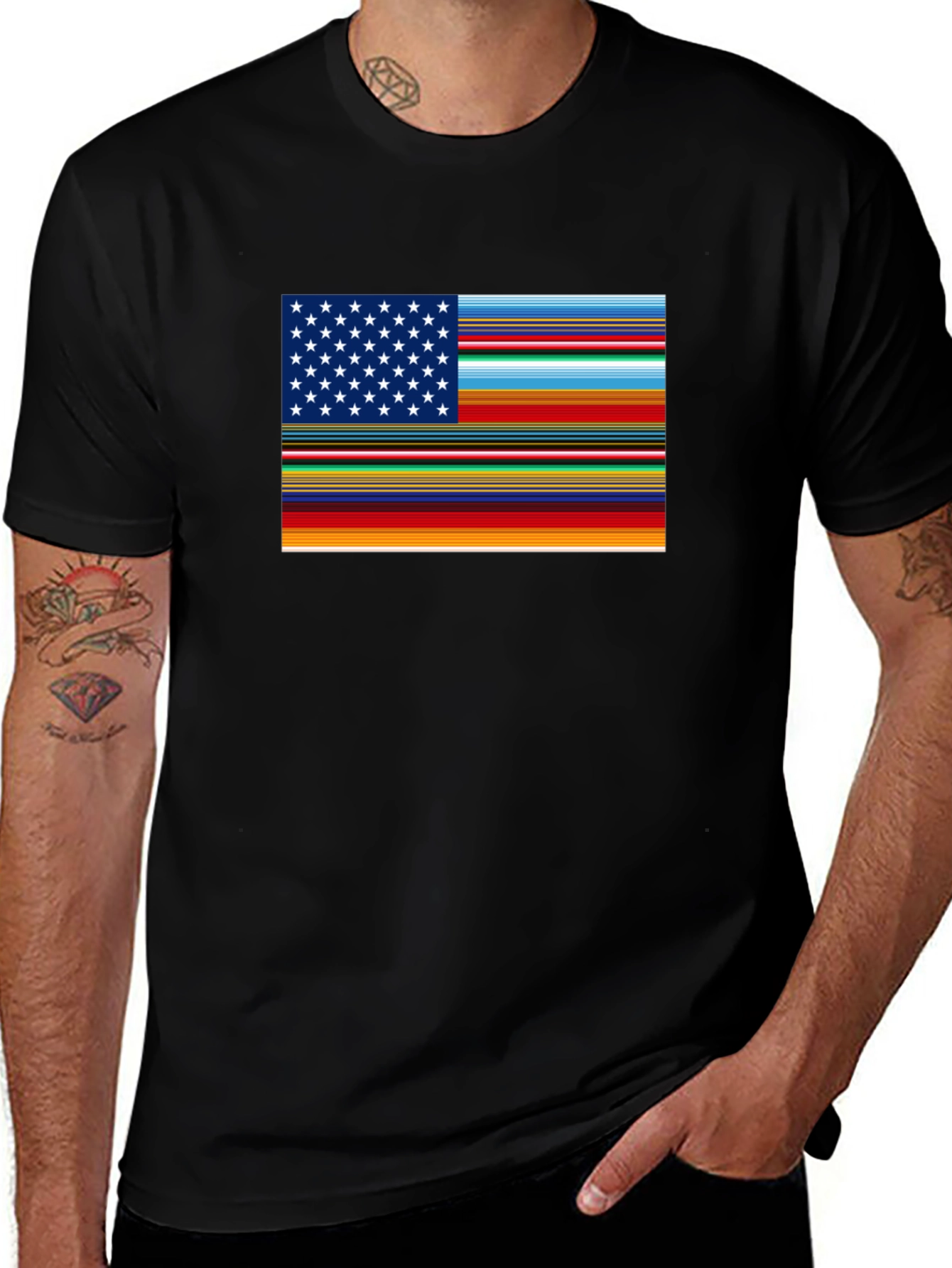 Mexican Flag USA T-Shirt