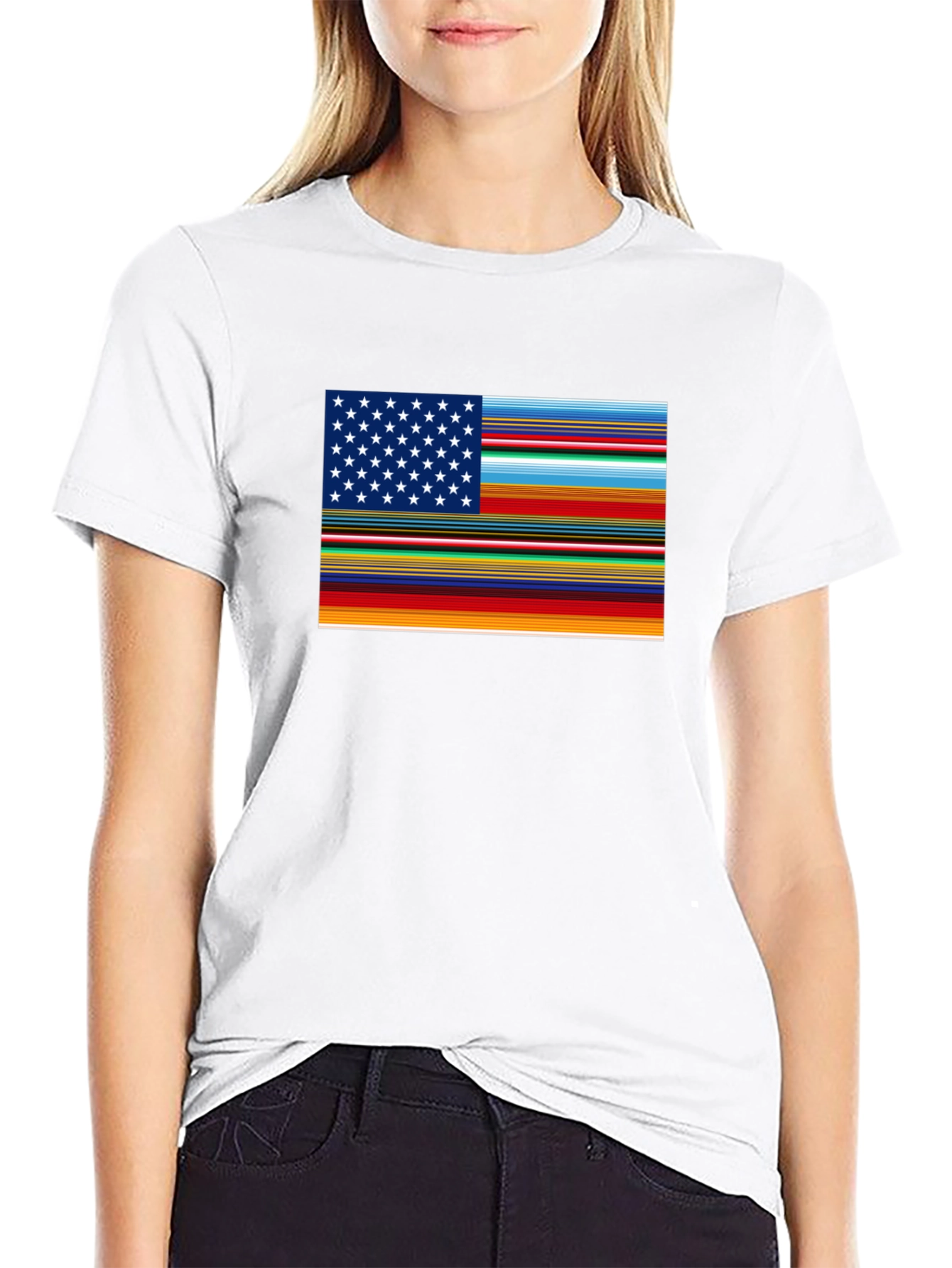 Mexican Flag USA T-Shirt