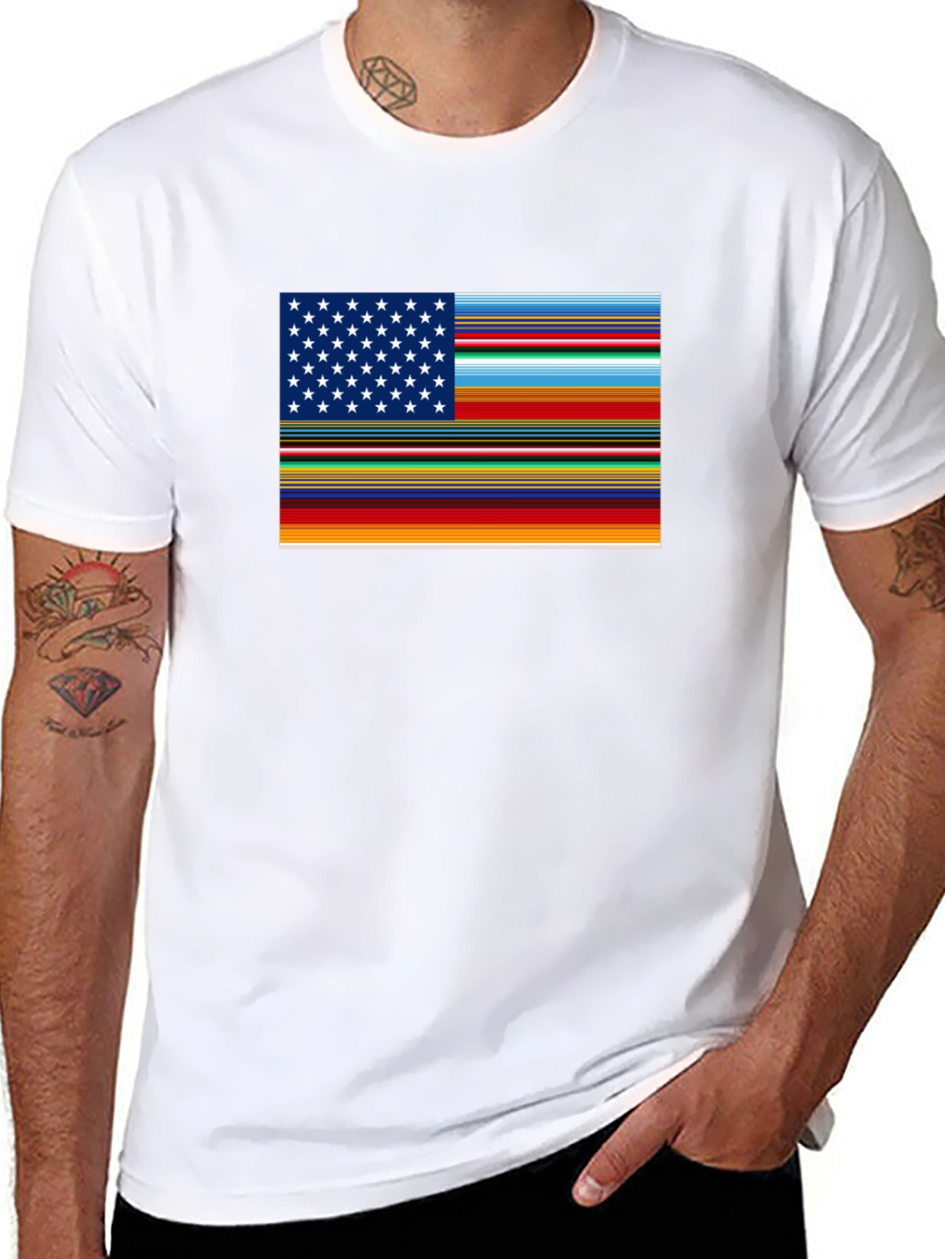 Mexican Flag USA T-Shirt