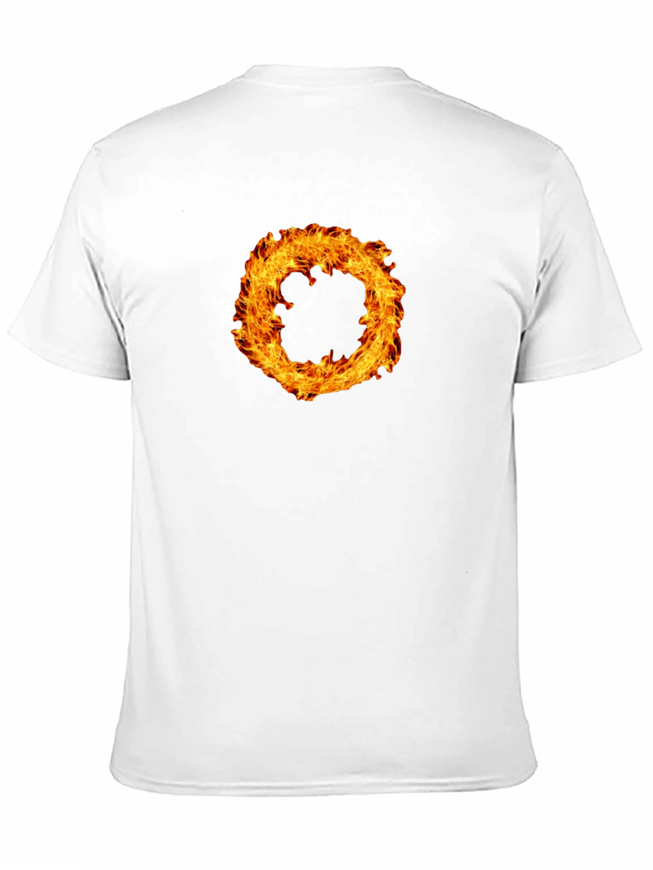 Fiery Ring Graphic Black T-Shirt