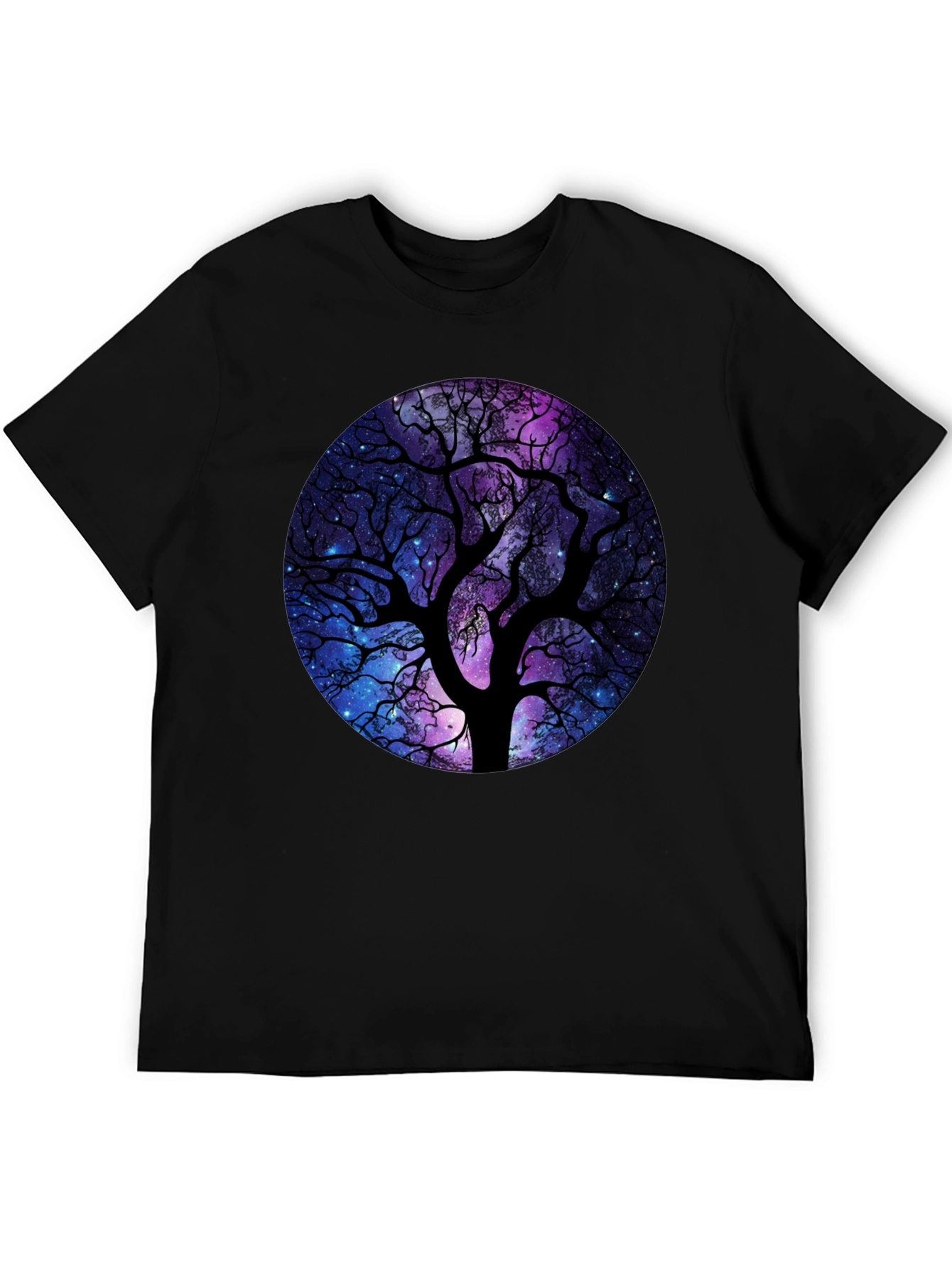Galaxy Tree Black T-Shirt