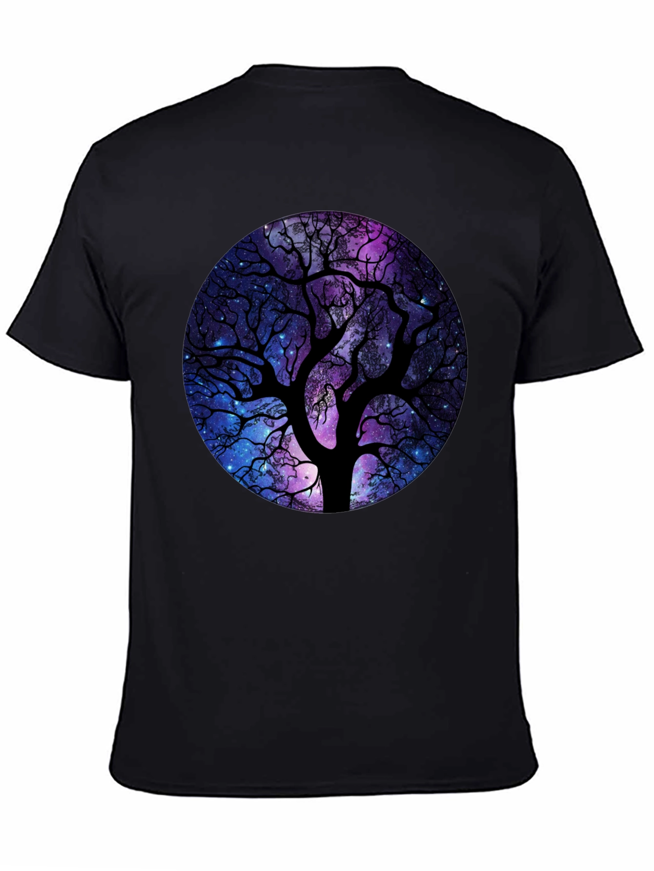 Galaxy Tree Black T-Shirt