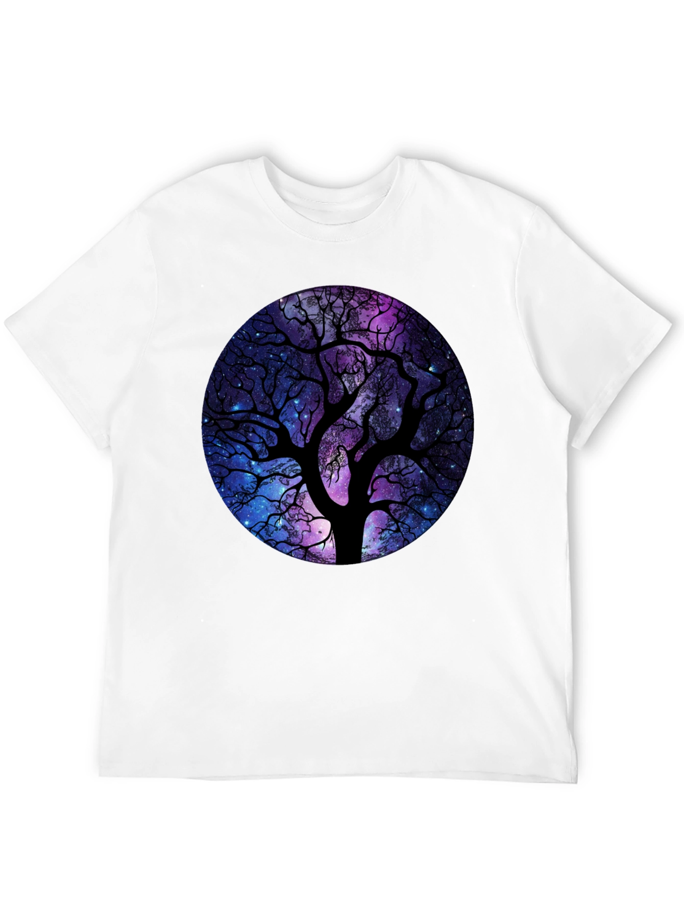 Galaxy Tree Black T-Shirt