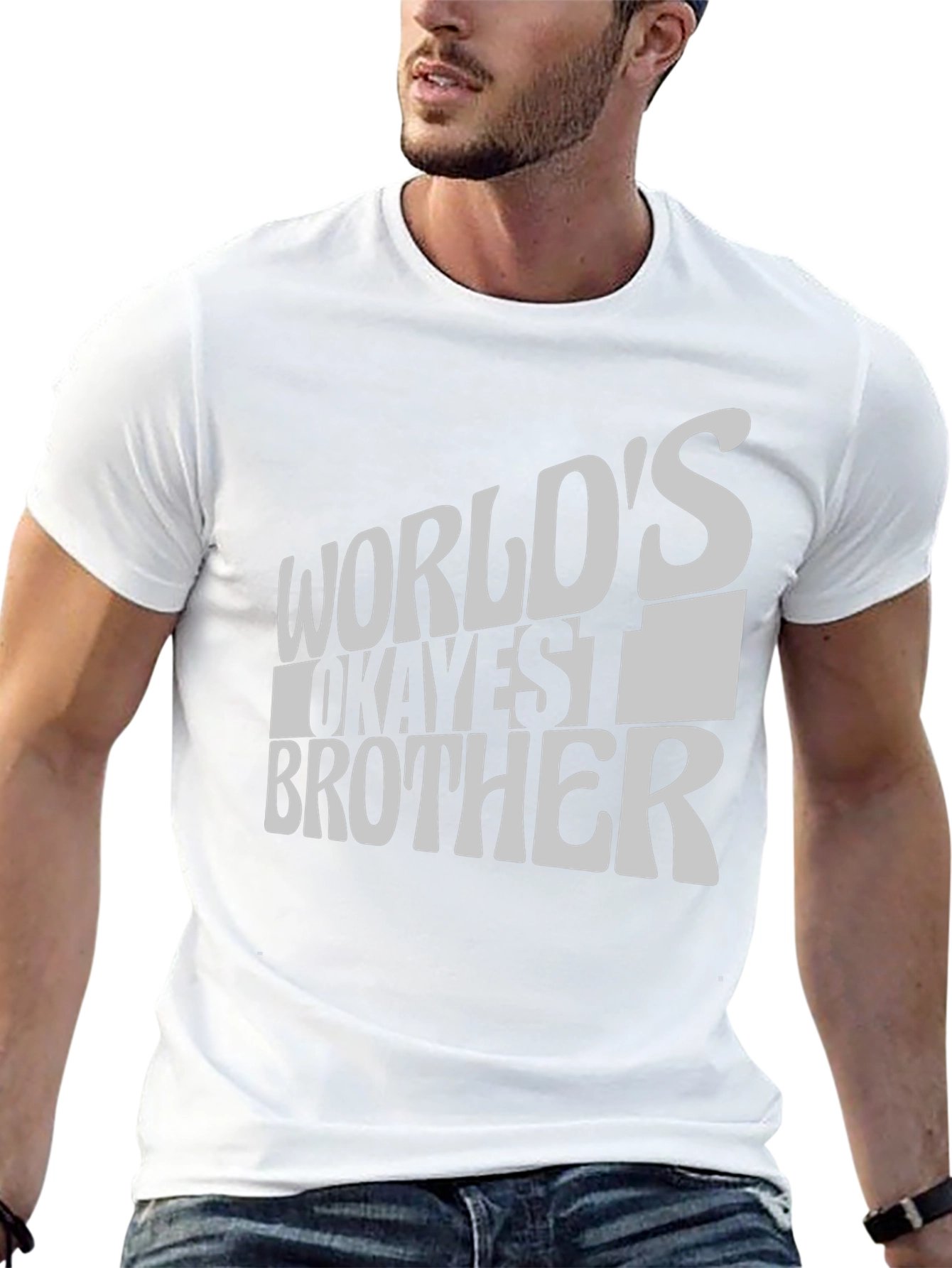 Worlds Okayest Brother T-Shirt - Funny Novelty Tee
