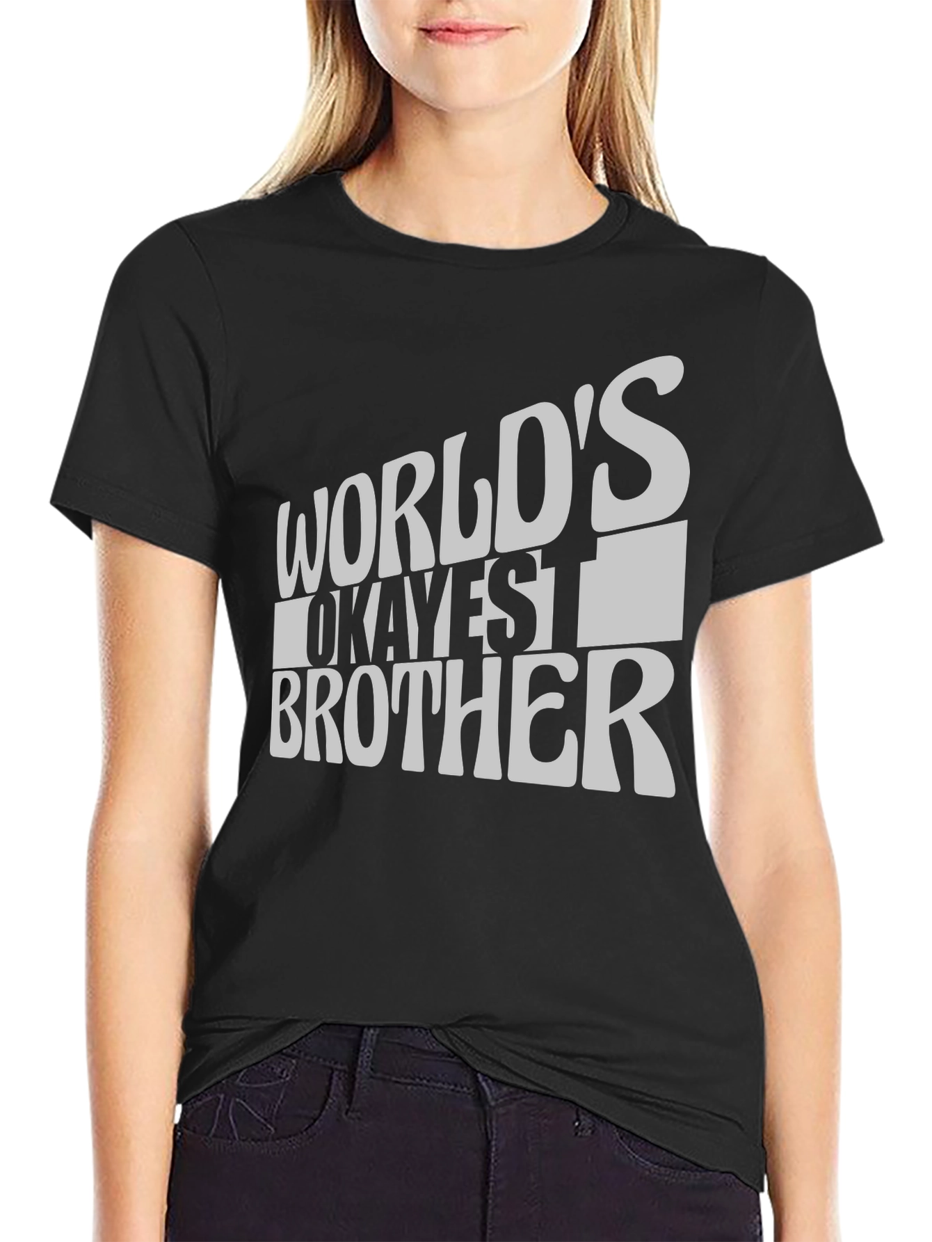 Worlds Okayest Brother T-Shirt - Funny Novelty Tee