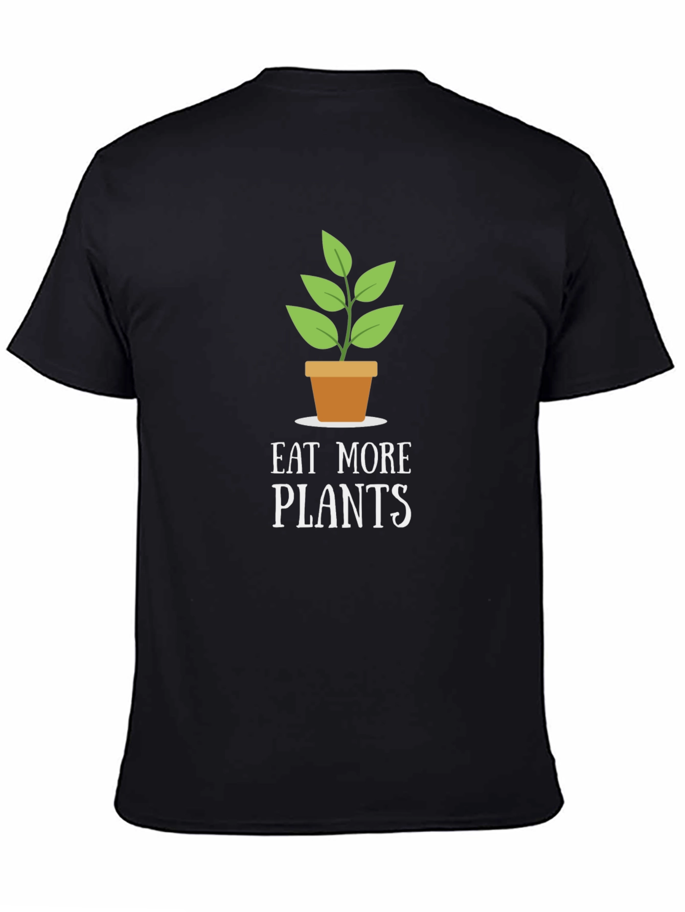 Eat More Plants Graphic Tee - Black T-Shirt