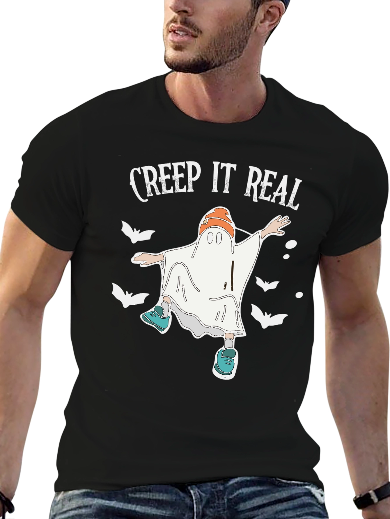Creep It Real Halloween Graphic T-Shirt
