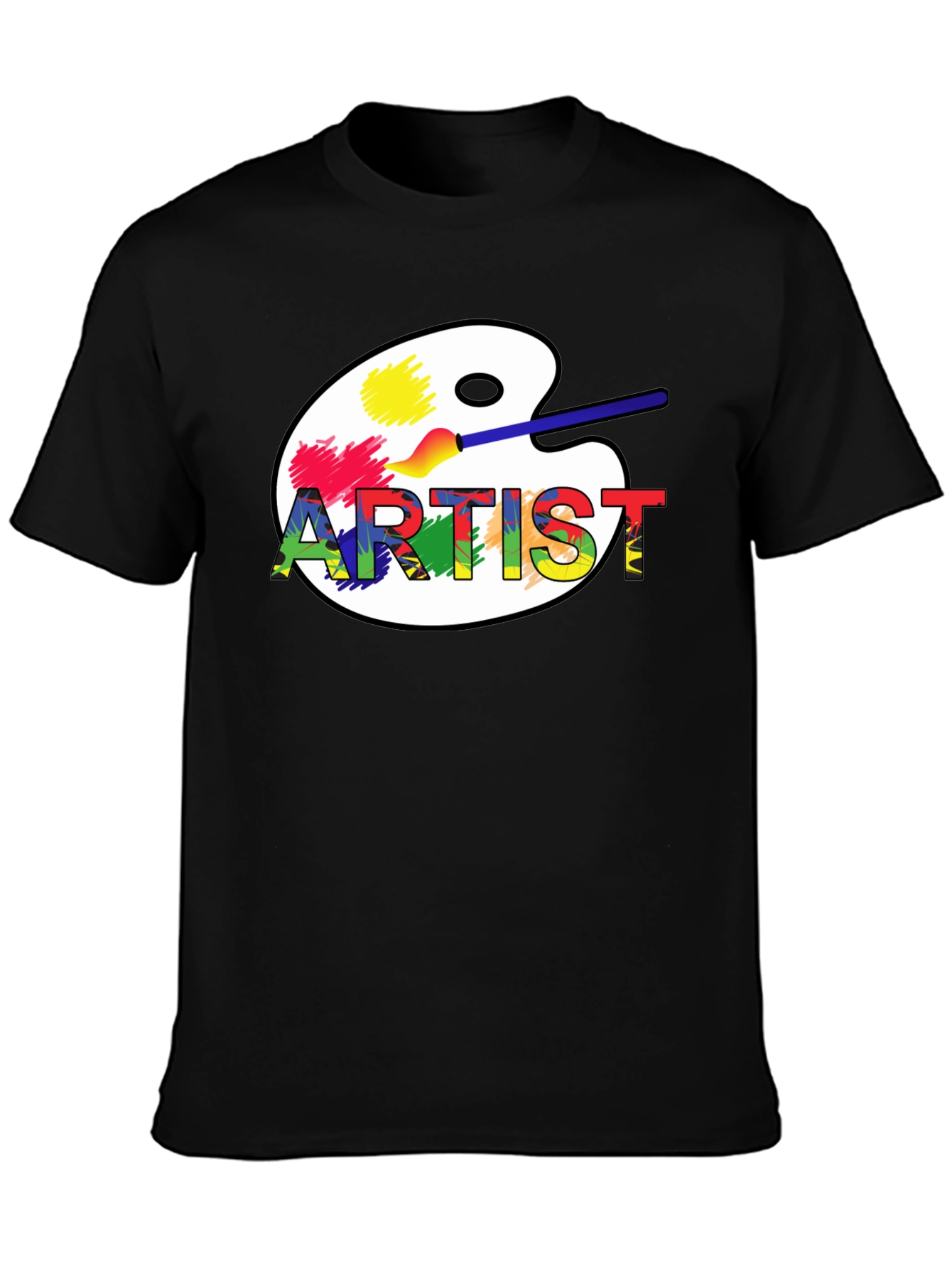 Artist Palette Graphic Tee - Creative Design Shirt