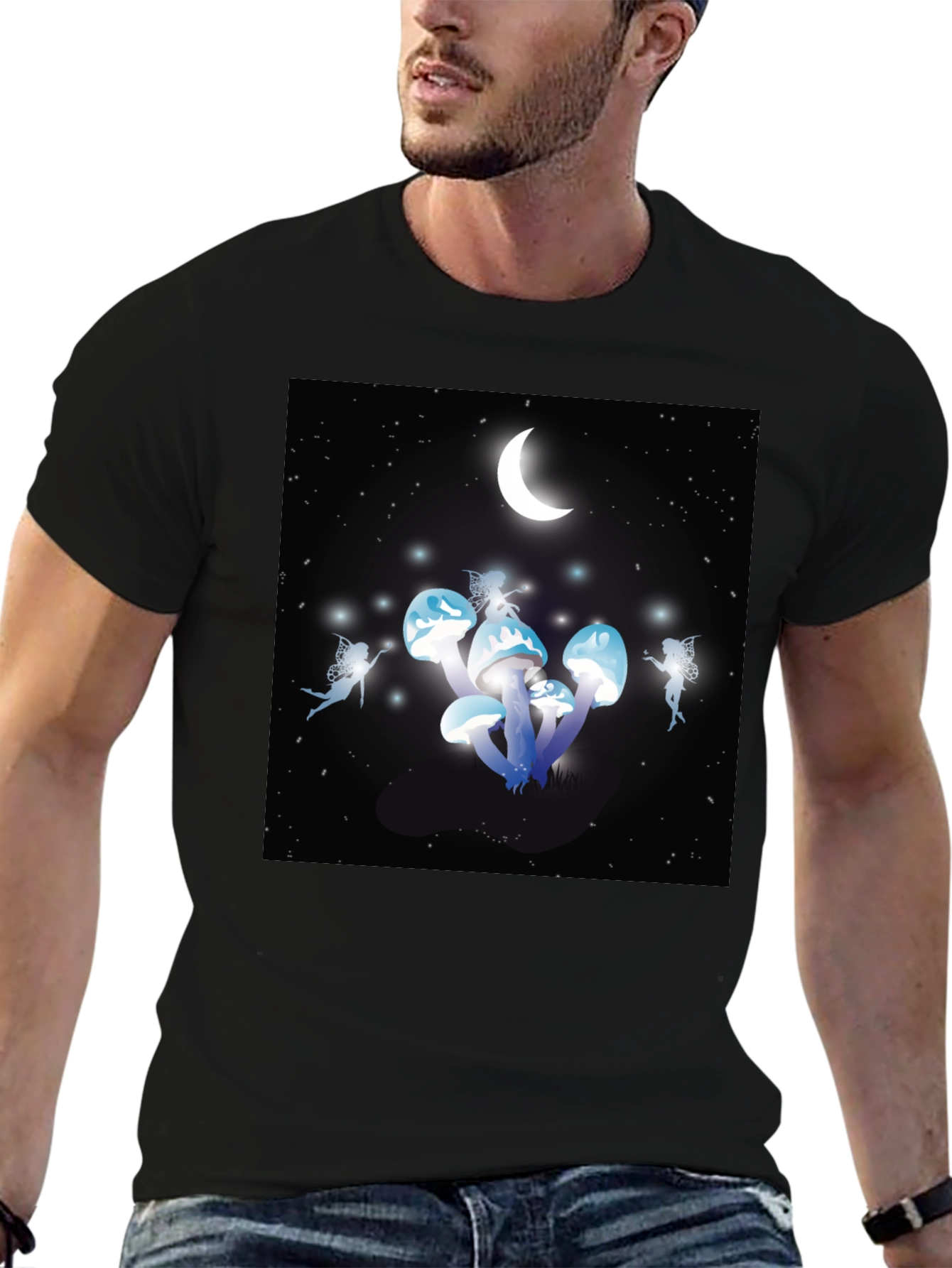 Fantasy Mushroom Fairies Graphic T-Shirt