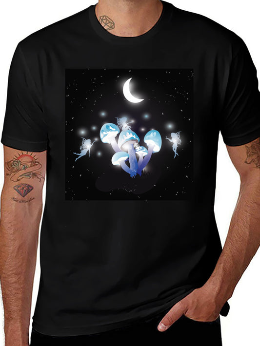 Fantasy Mushroom Fairies Graphic T-Shirt