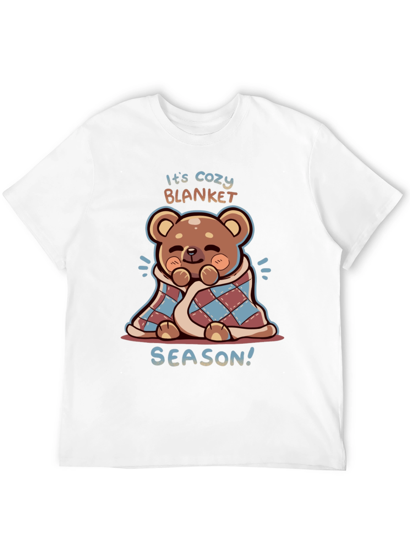 Cozy Blanket Season Bear Graphic Tee
