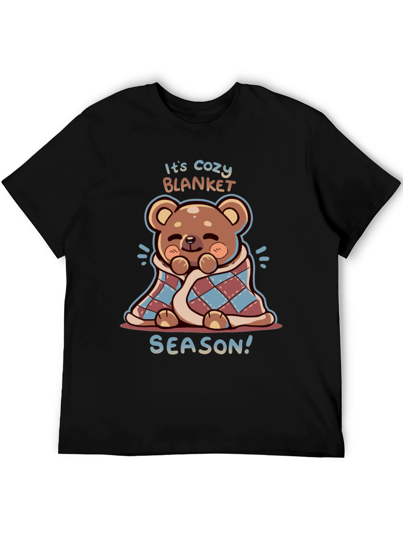 Cozy Blanket Season Bear Graphic Tee