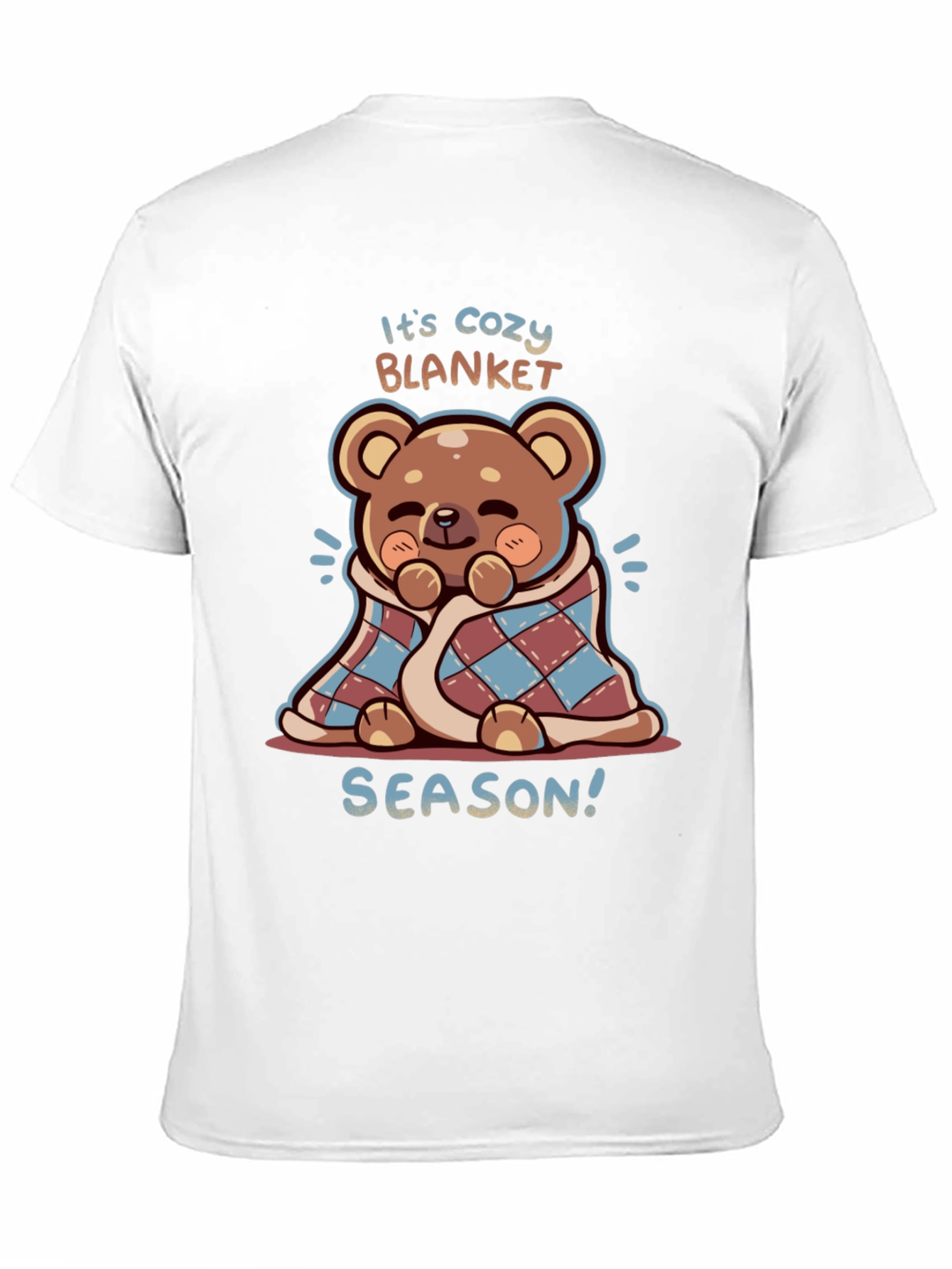 Cozy Blanket Season Bear Graphic Tee