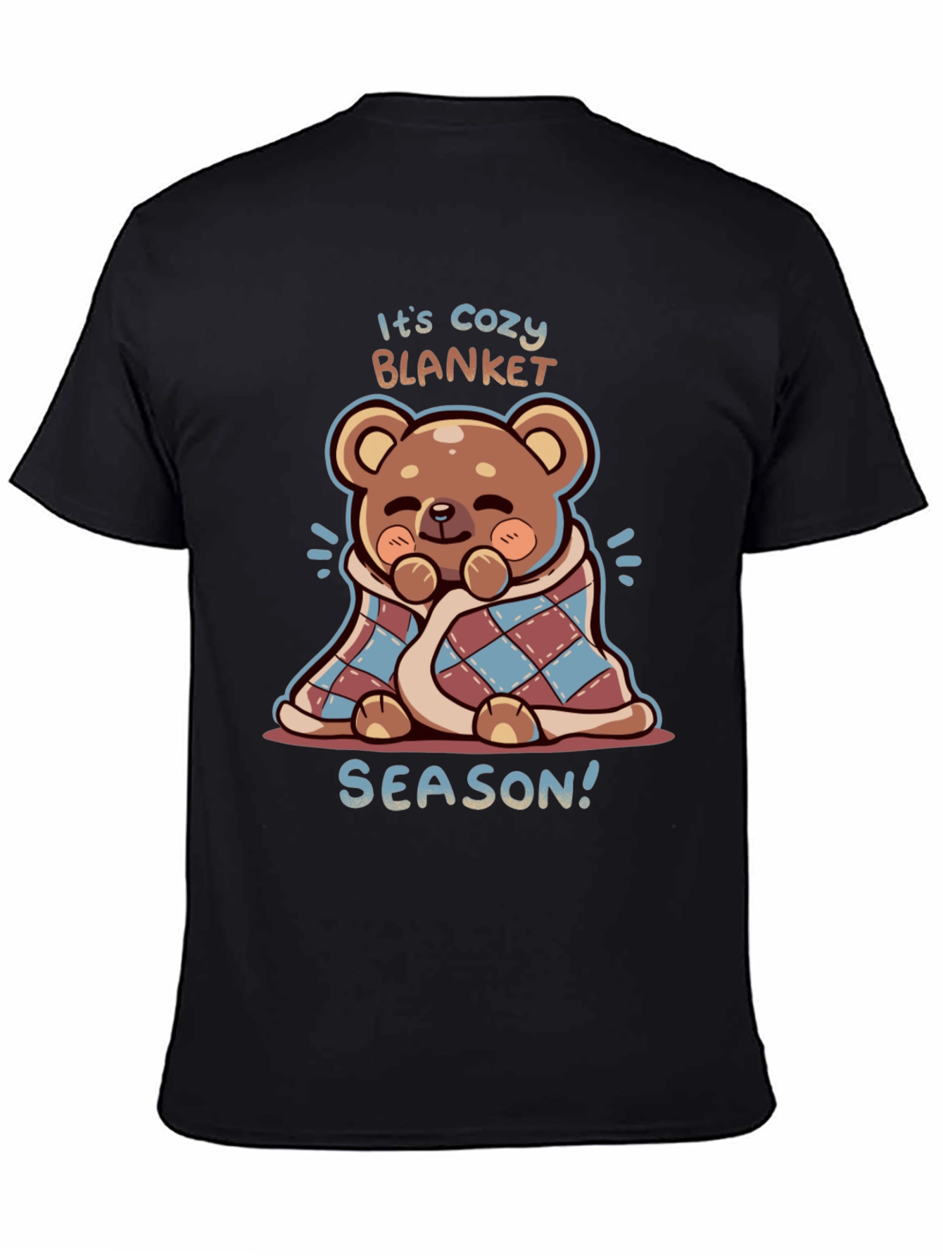 Cozy Blanket Season Bear Graphic Tee