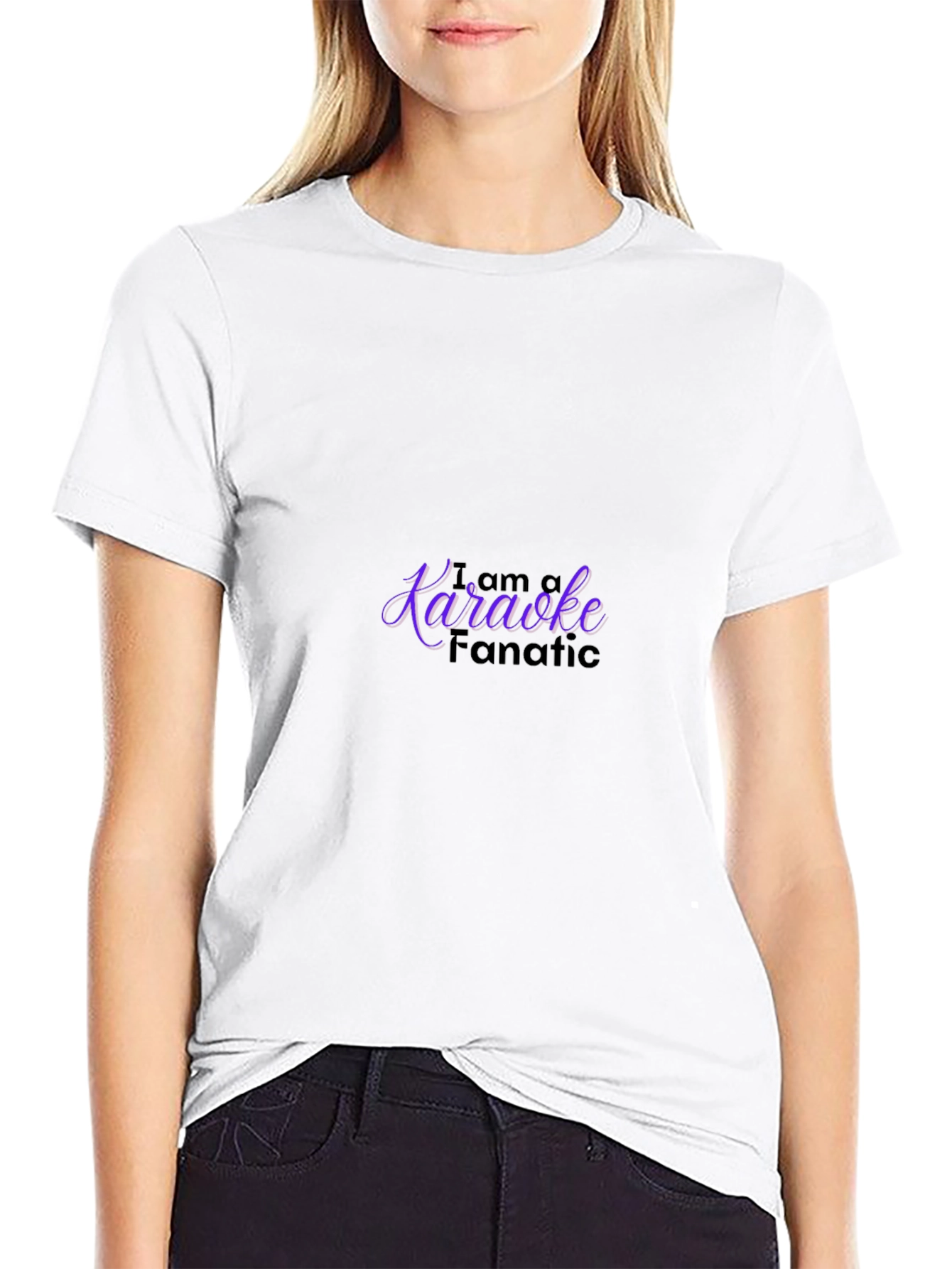 I am a Karaoke Fanatic Black T-Shirt