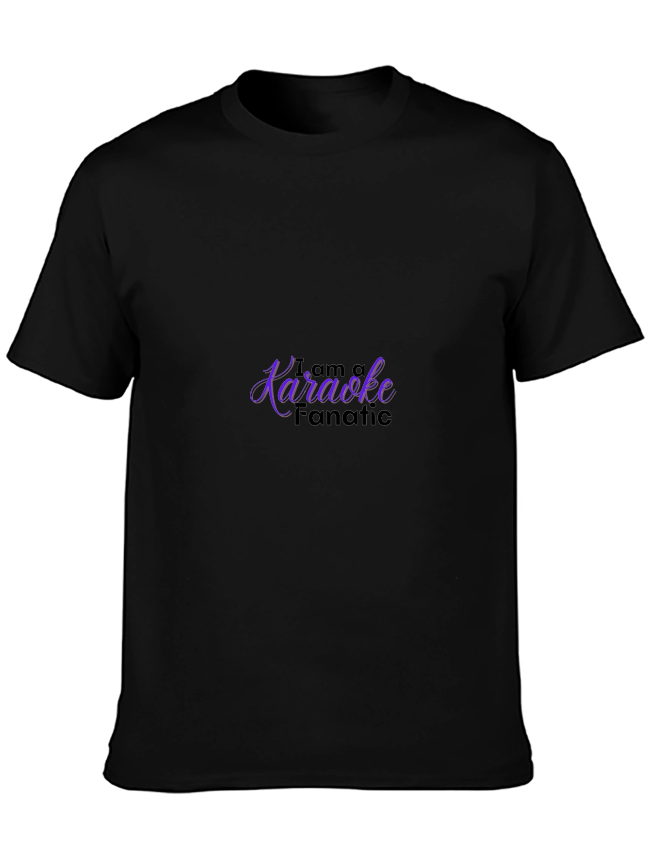 I am a Karaoke Fanatic Black T-Shirt