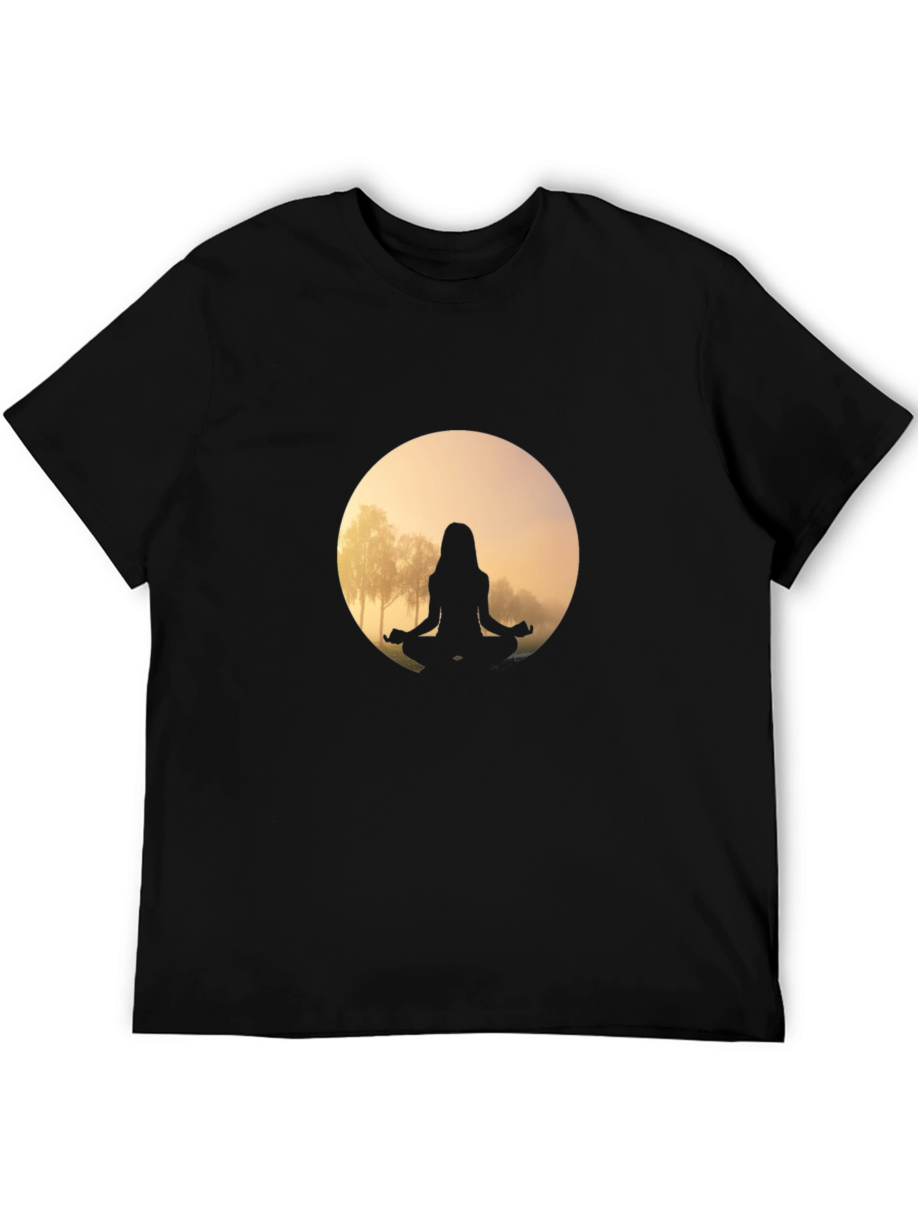 Meditative Moon T-Shirt - Zen Style