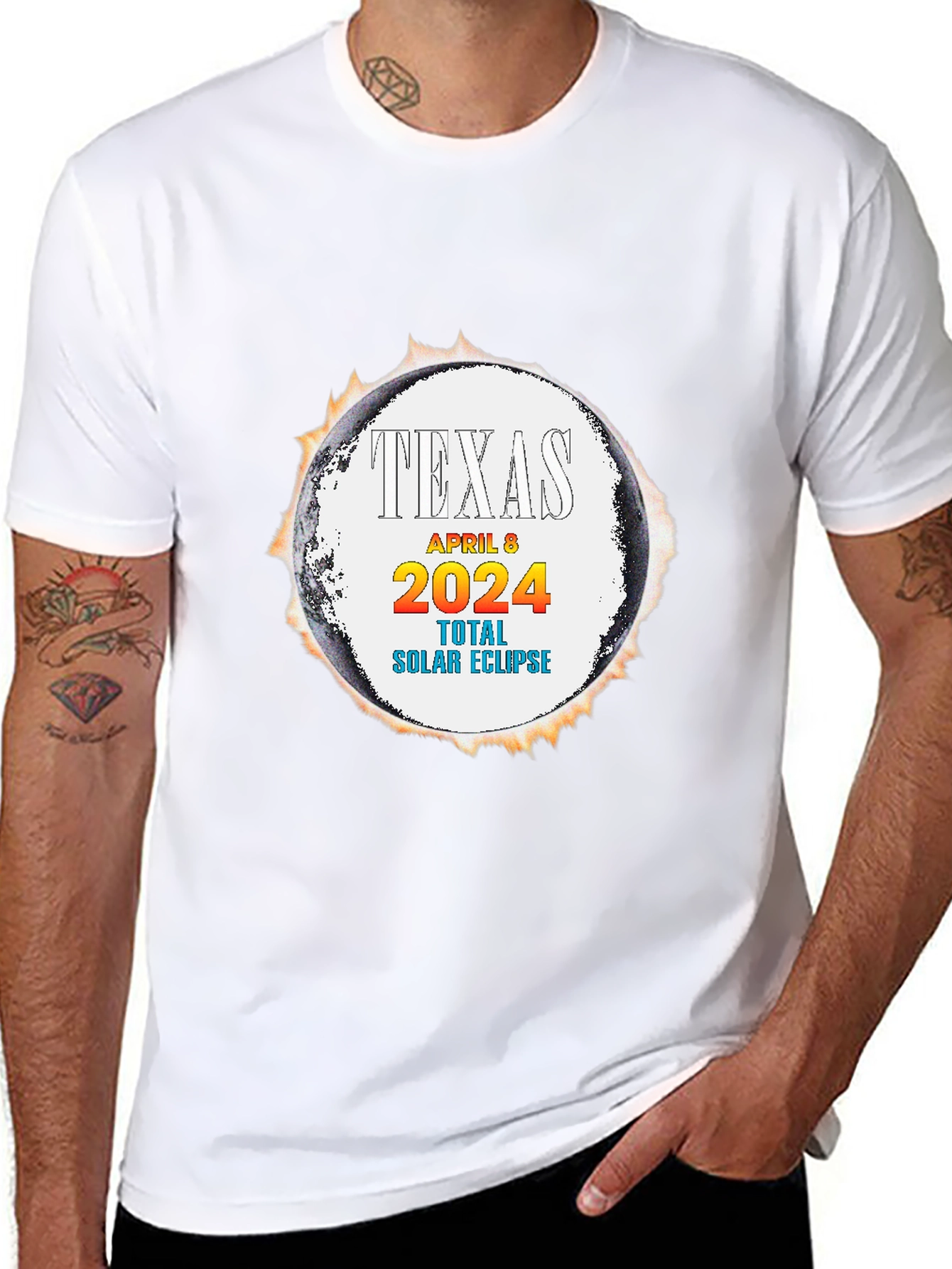 Texas Total Solar Eclipse April 8 2024 T-Shirt