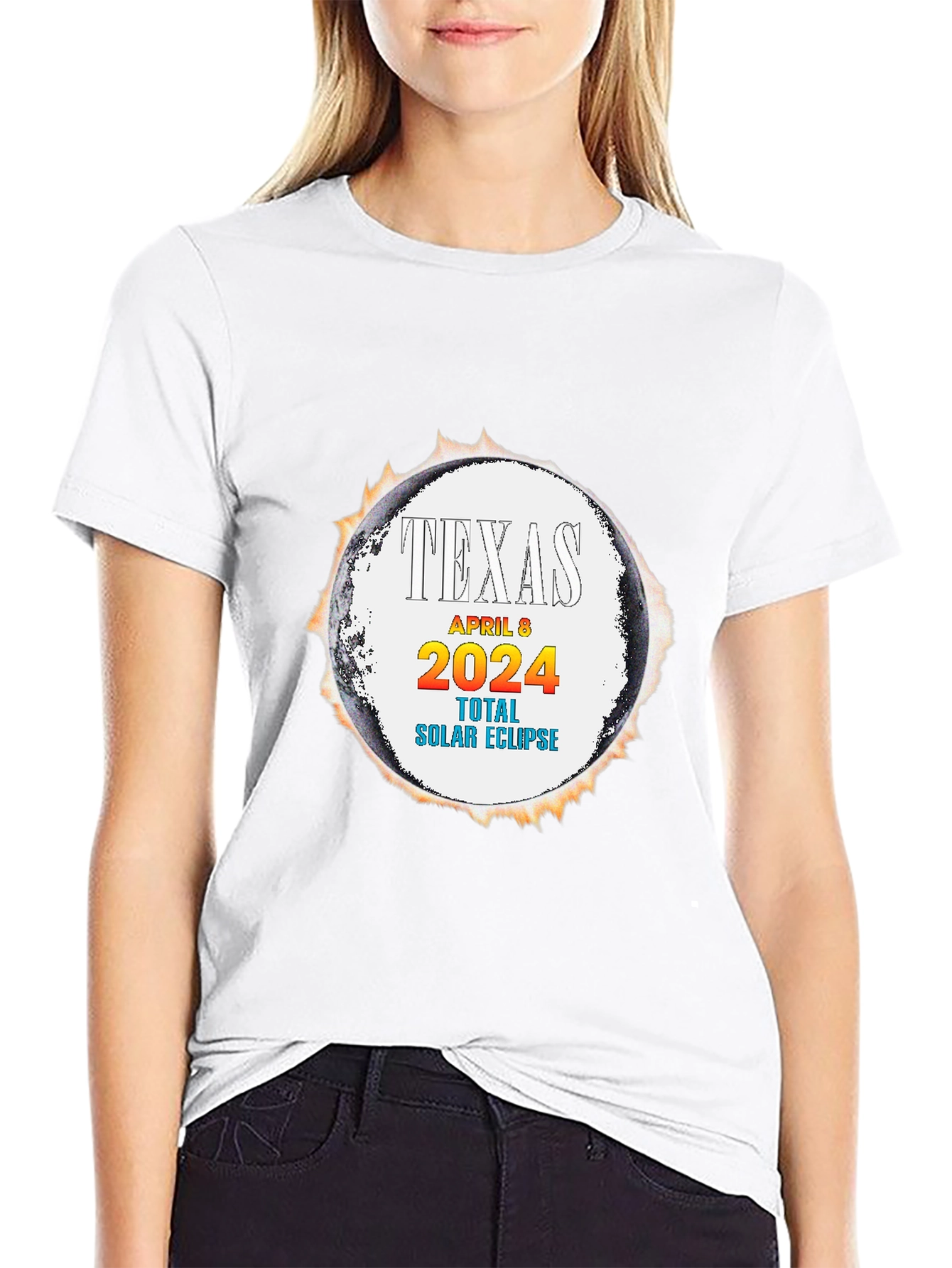 Texas Total Solar Eclipse April 8 2024 T-Shirt