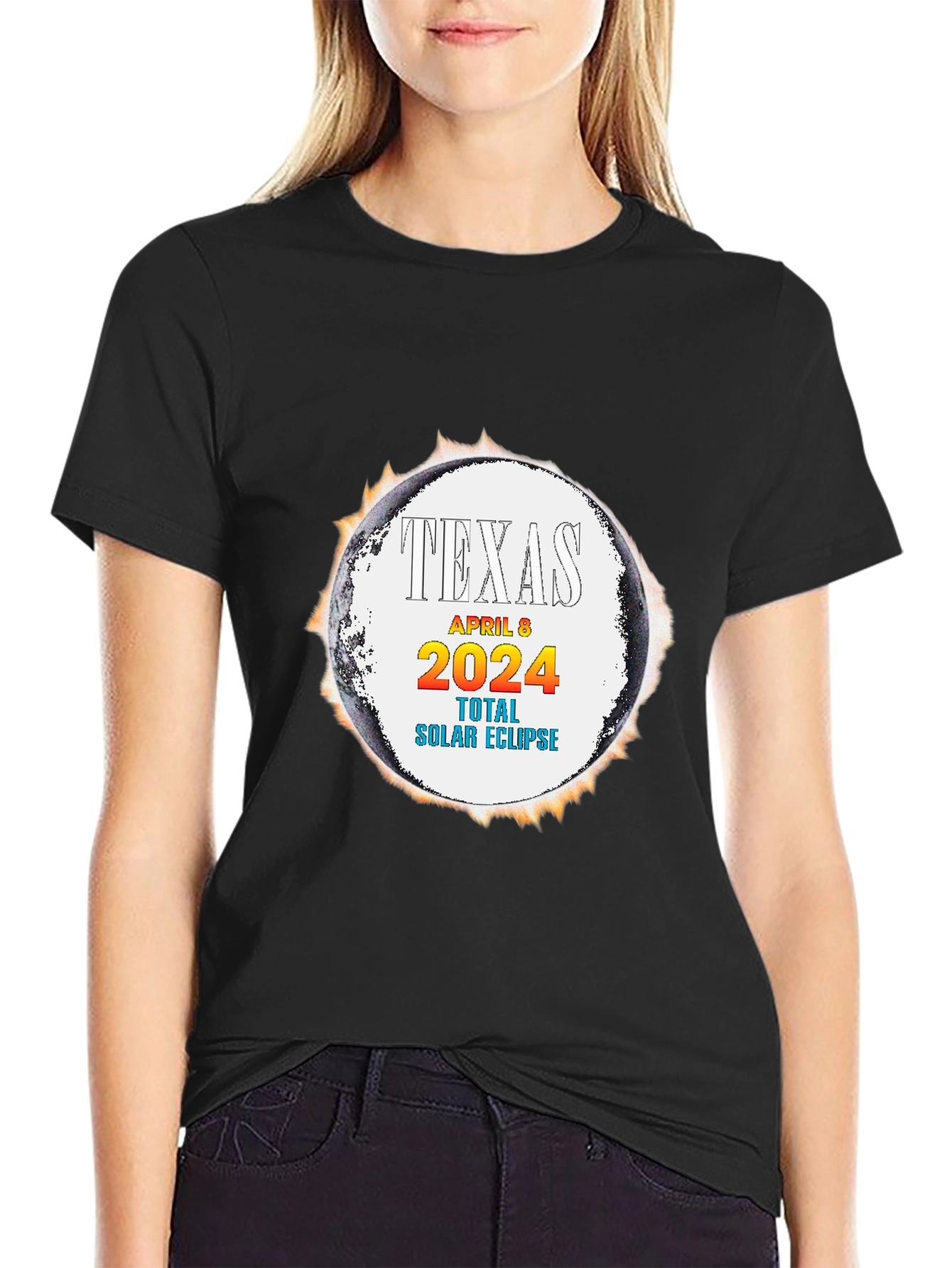 Texas Total Solar Eclipse April 8 2024 T-Shirt