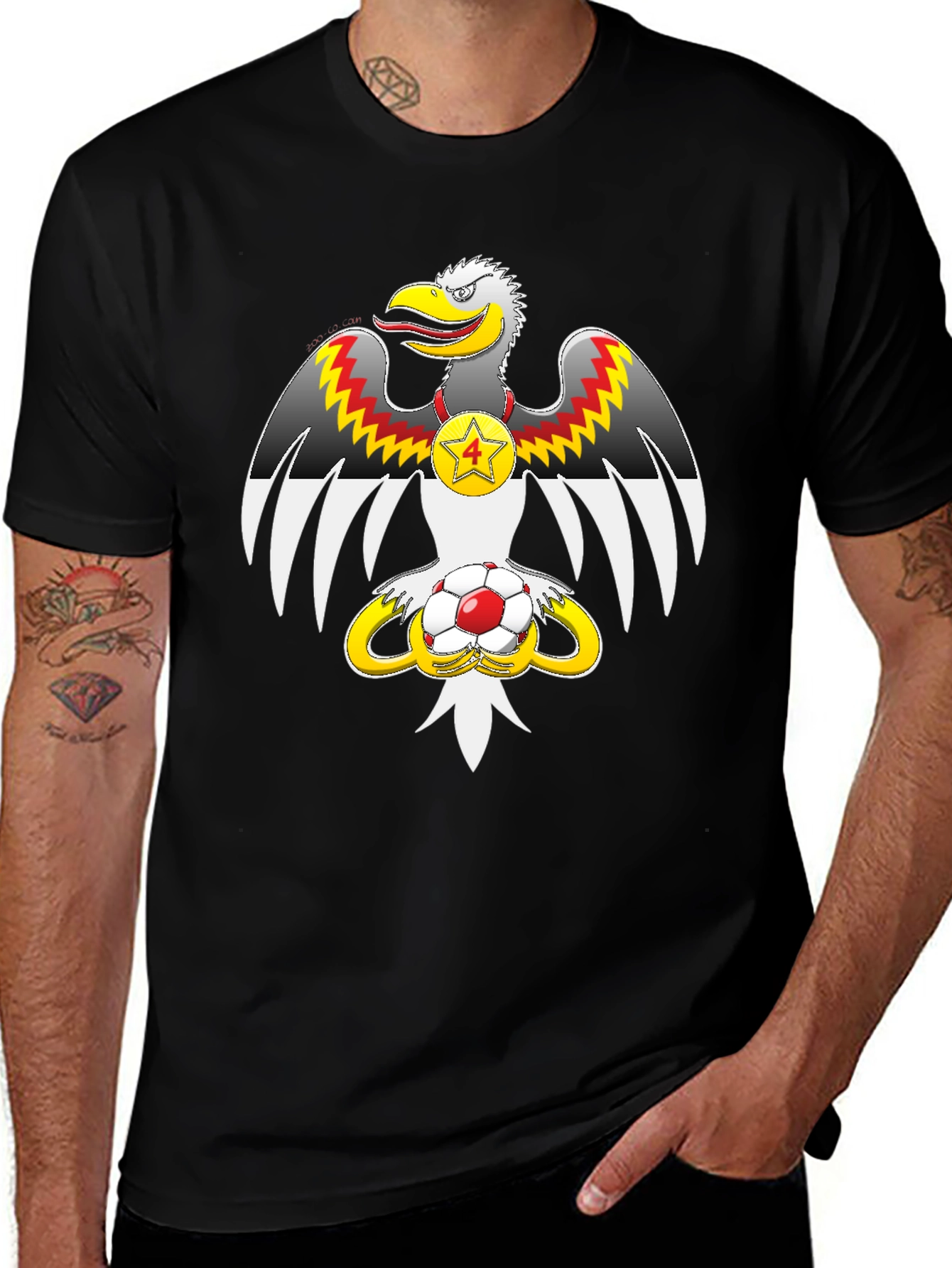 Eagle Soccer Fan T-Shirt - Unique Graphic Tee