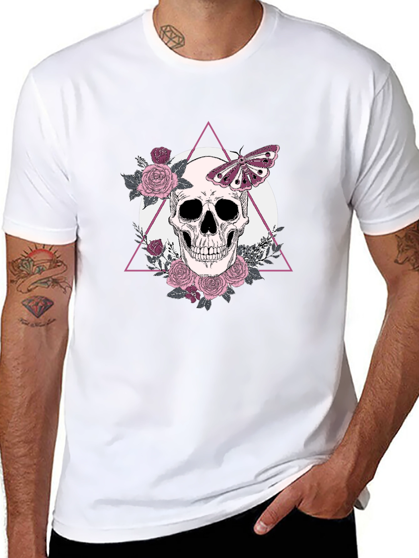 Skull & Butterfly Graphic Tee