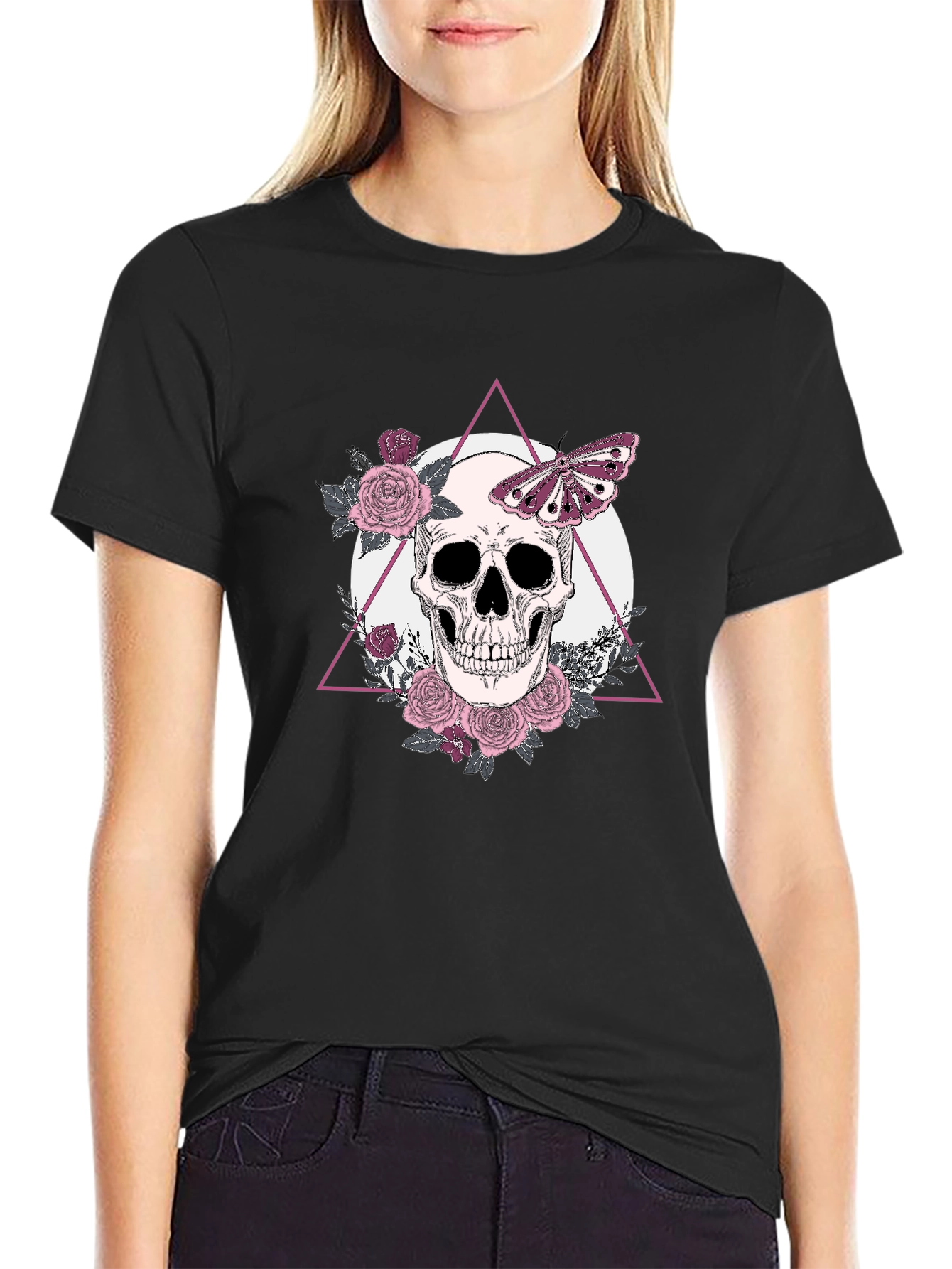 Skull & Butterfly Graphic Tee