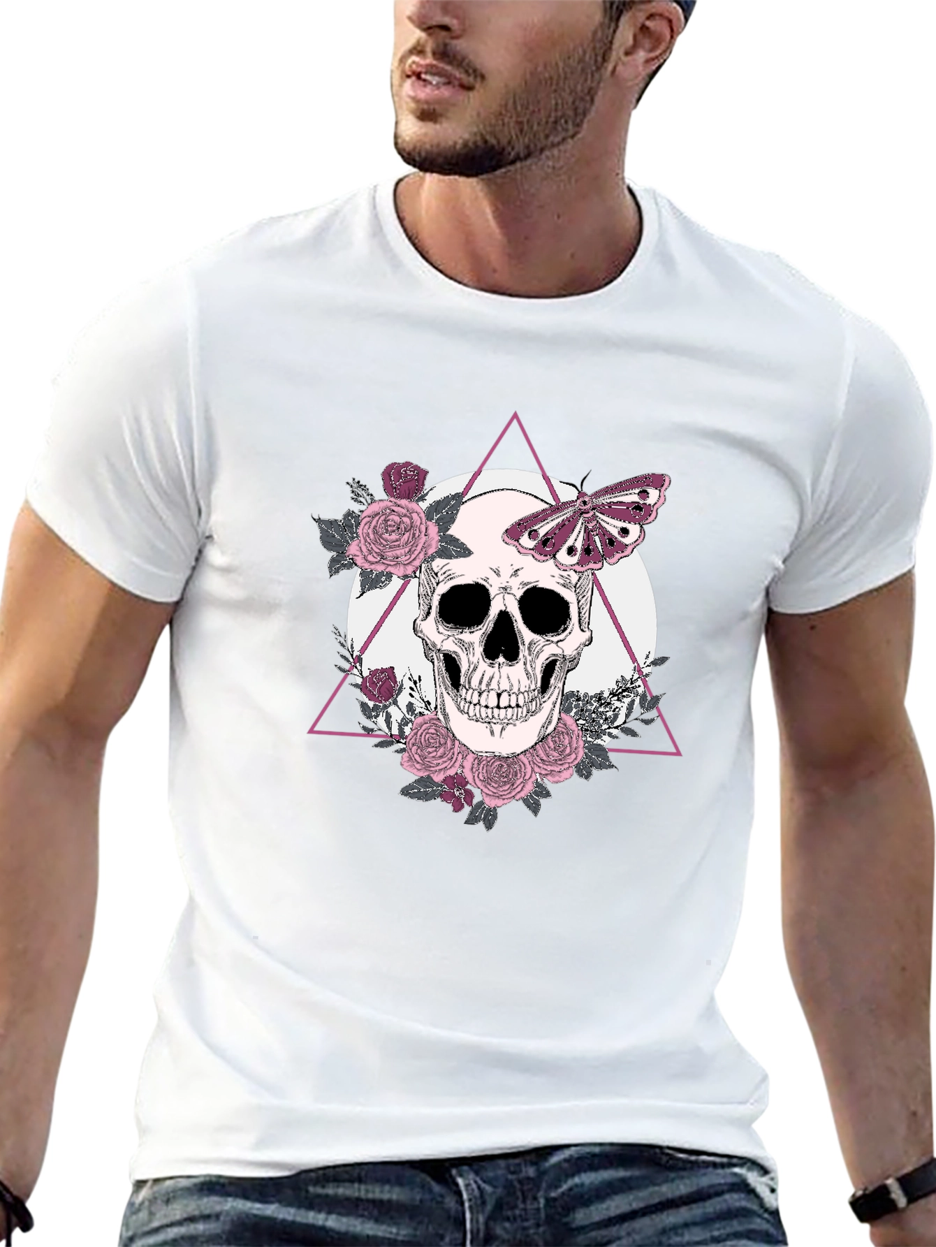 Skull & Butterfly Graphic Tee