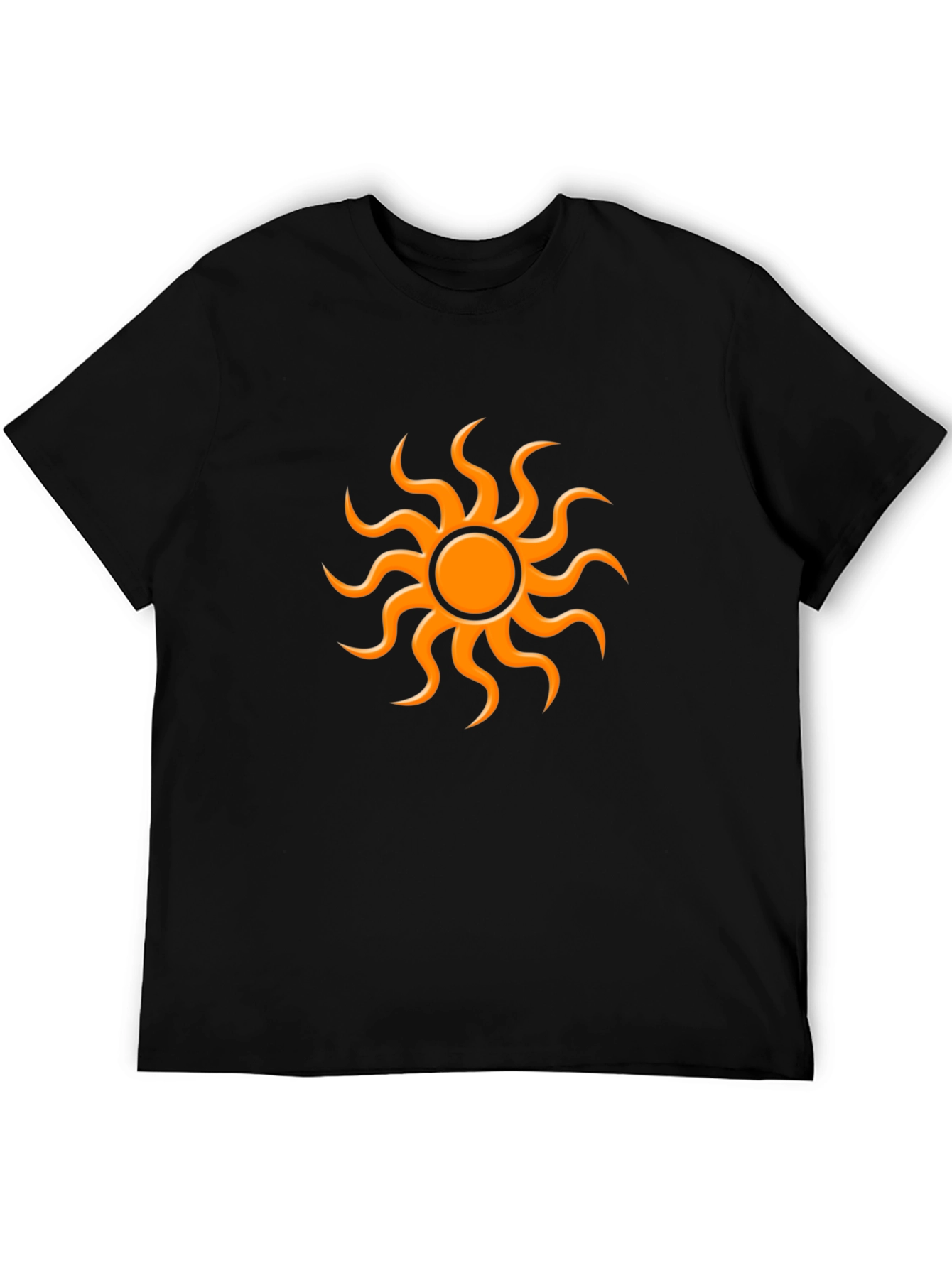 Sun Graphic Black T-Shirt - Stylish Casual Wear