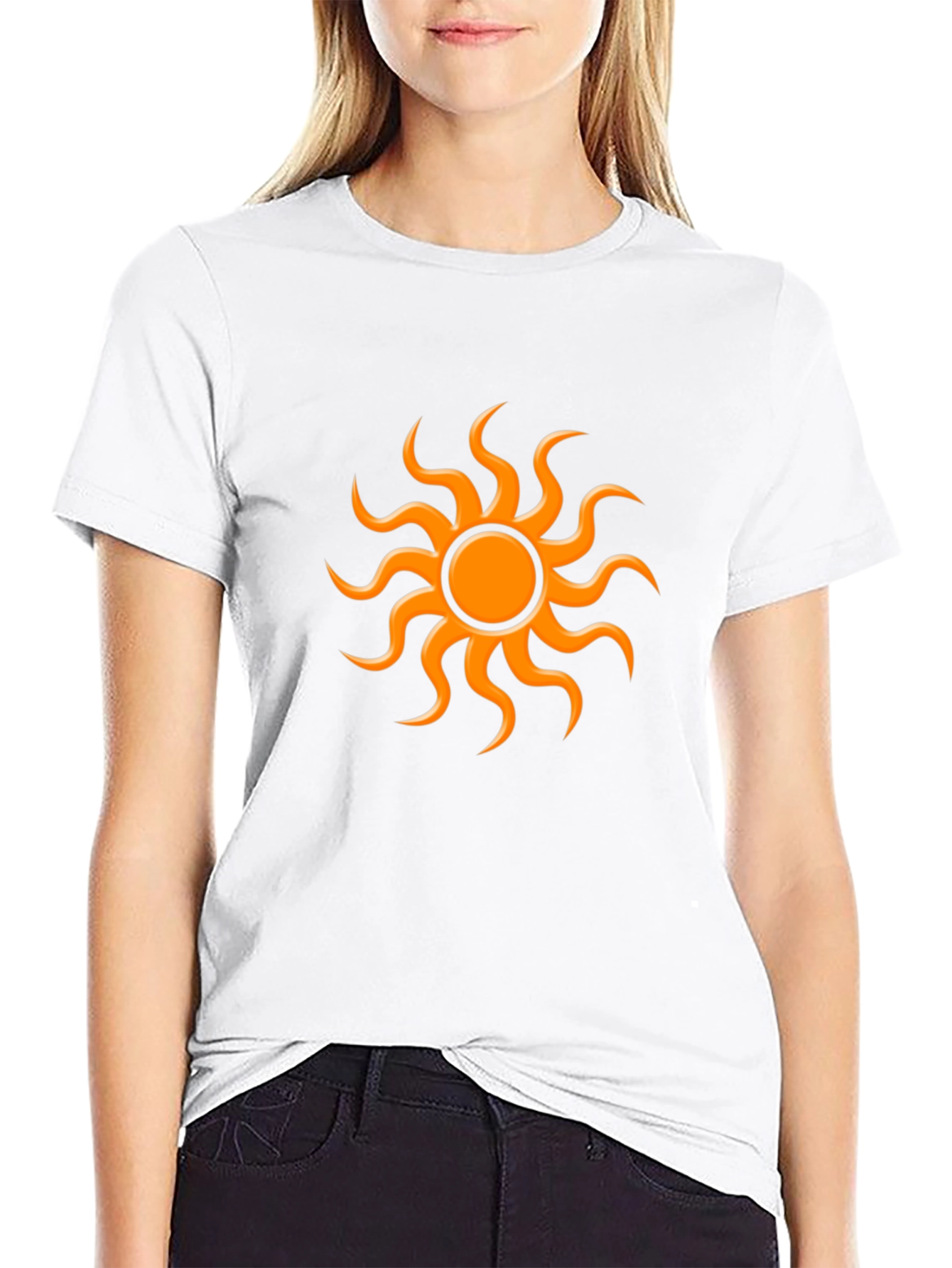 Sun Graphic Black T-Shirt - Stylish Casual Wear