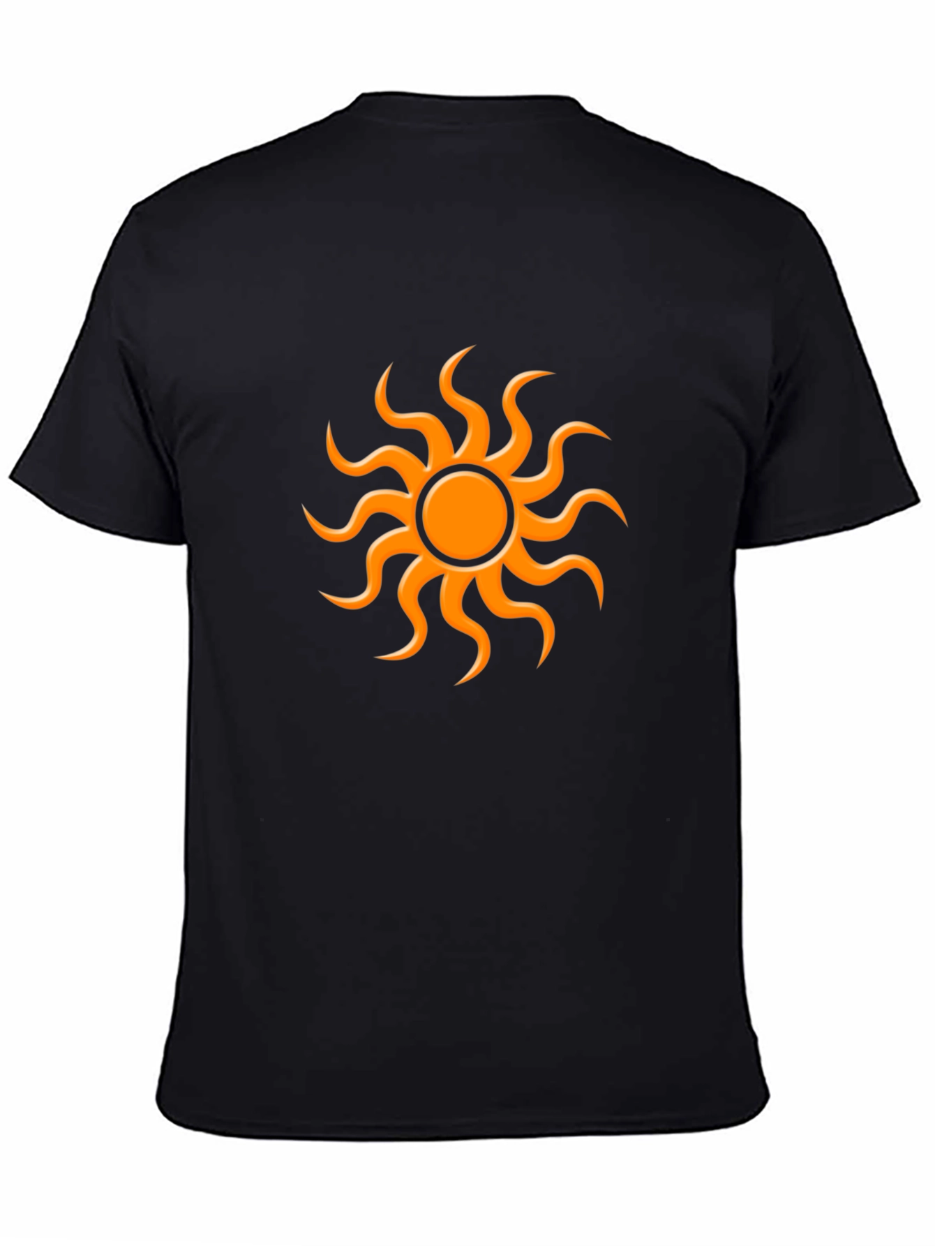 Sun Graphic Black T-Shirt - Stylish Casual Wear