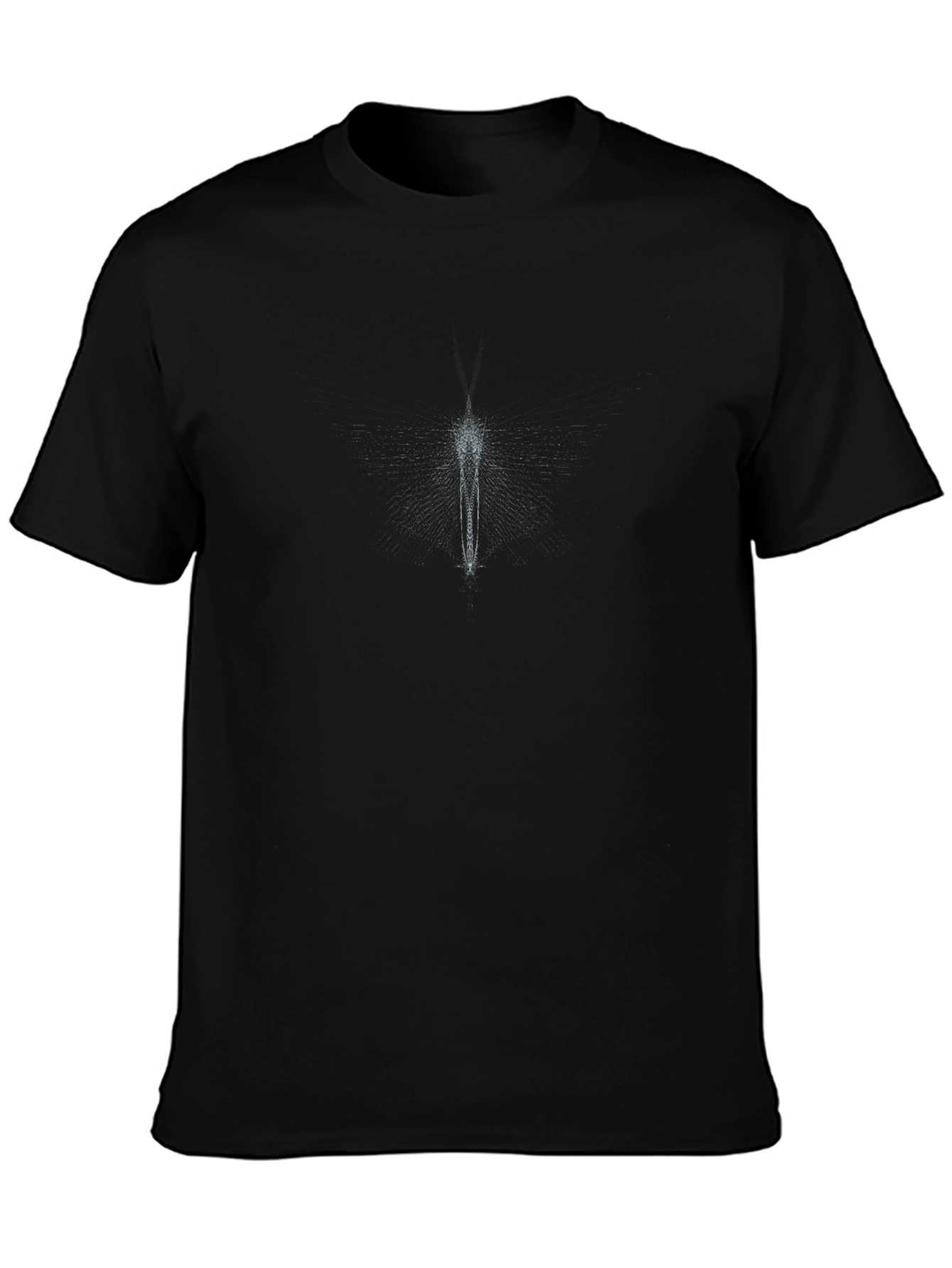 Mens Black Graphic Print T-Shirt
