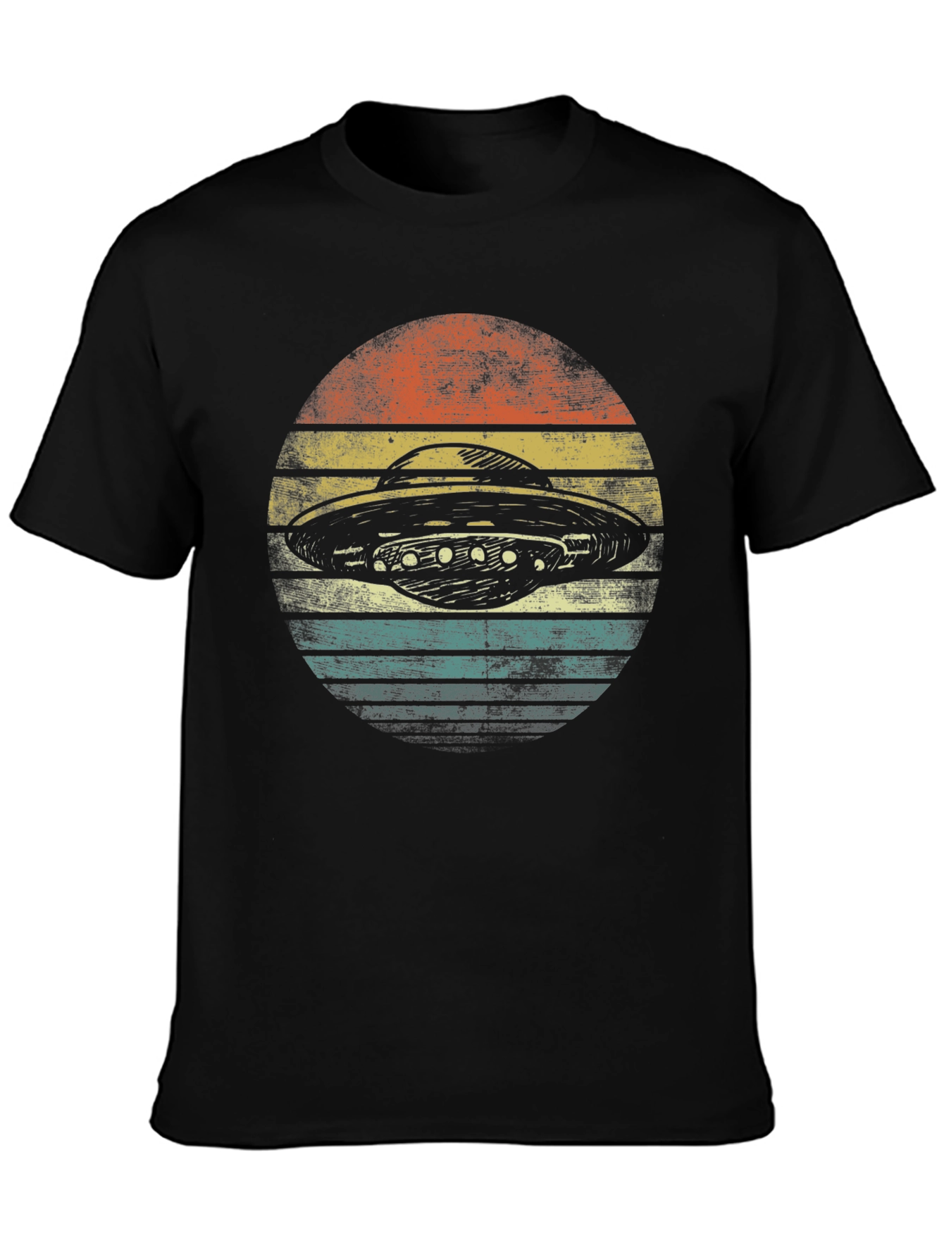 Retro UFO Graphic T-Shirt