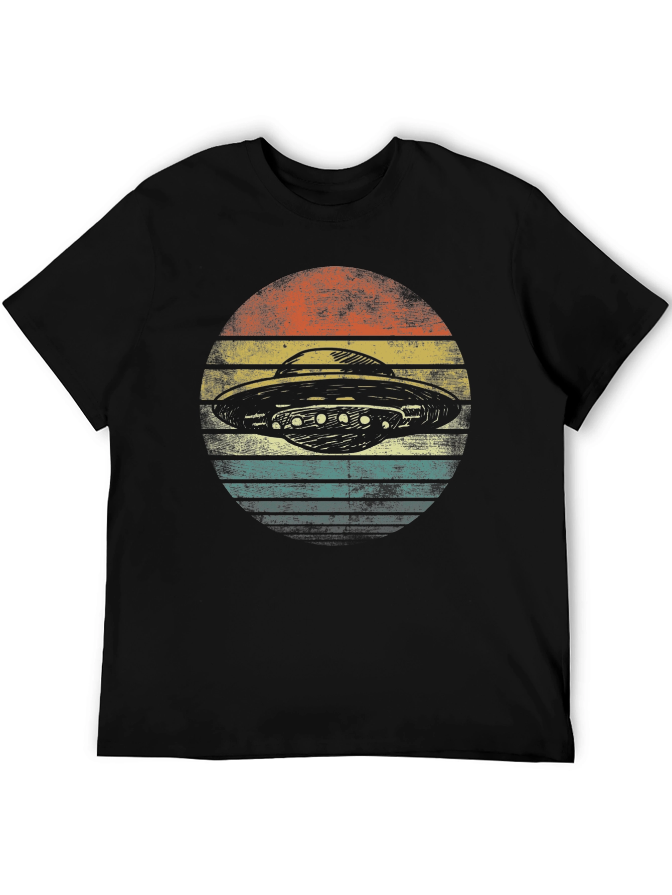 Retro UFO Graphic T-Shirt