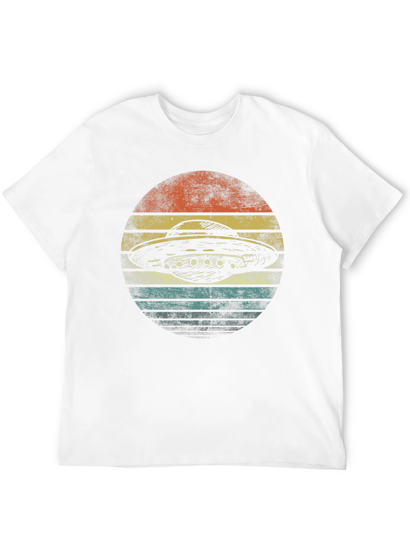 Retro UFO Graphic T-Shirt