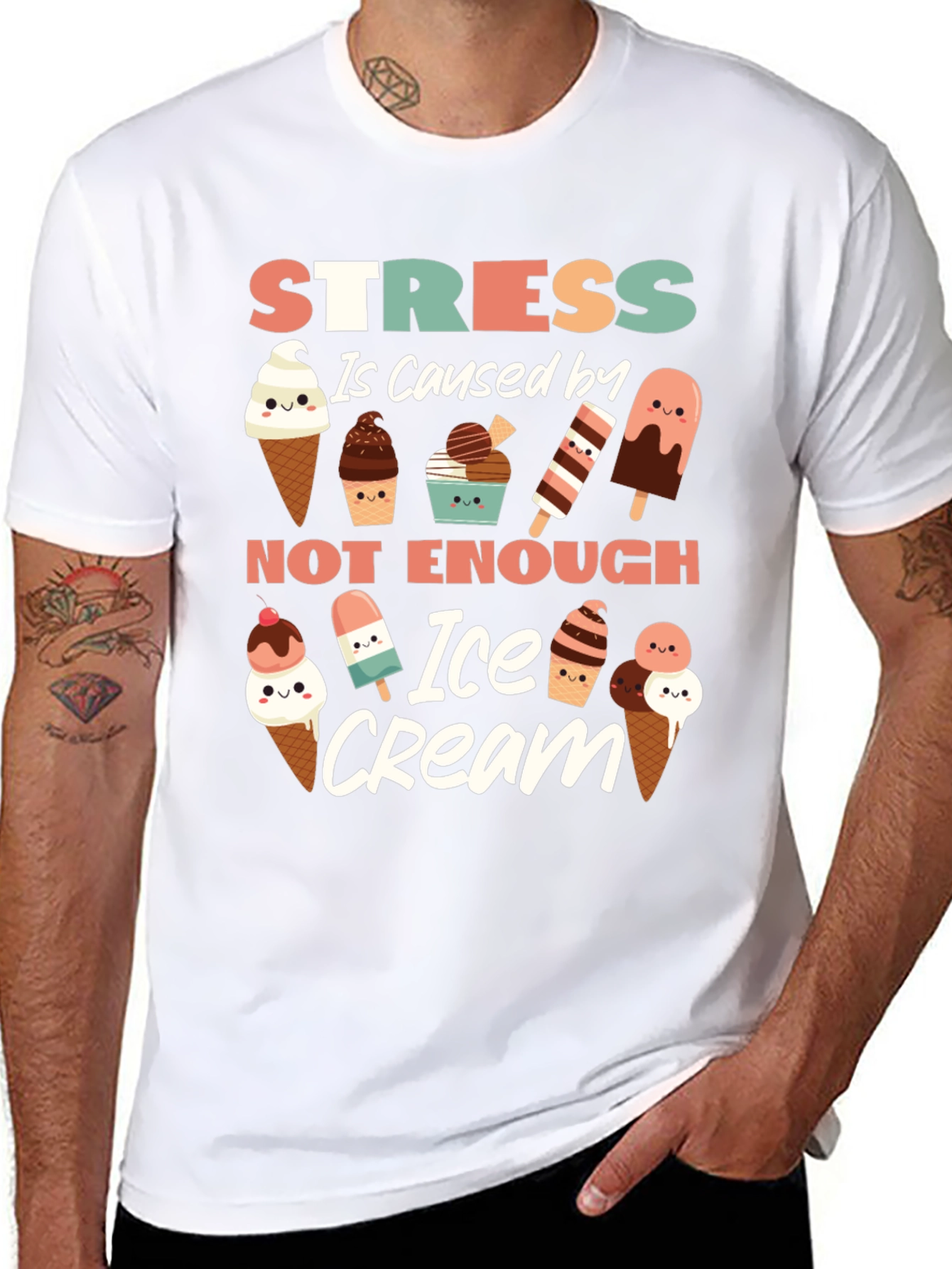 Stress Ice Cream T-Shirt