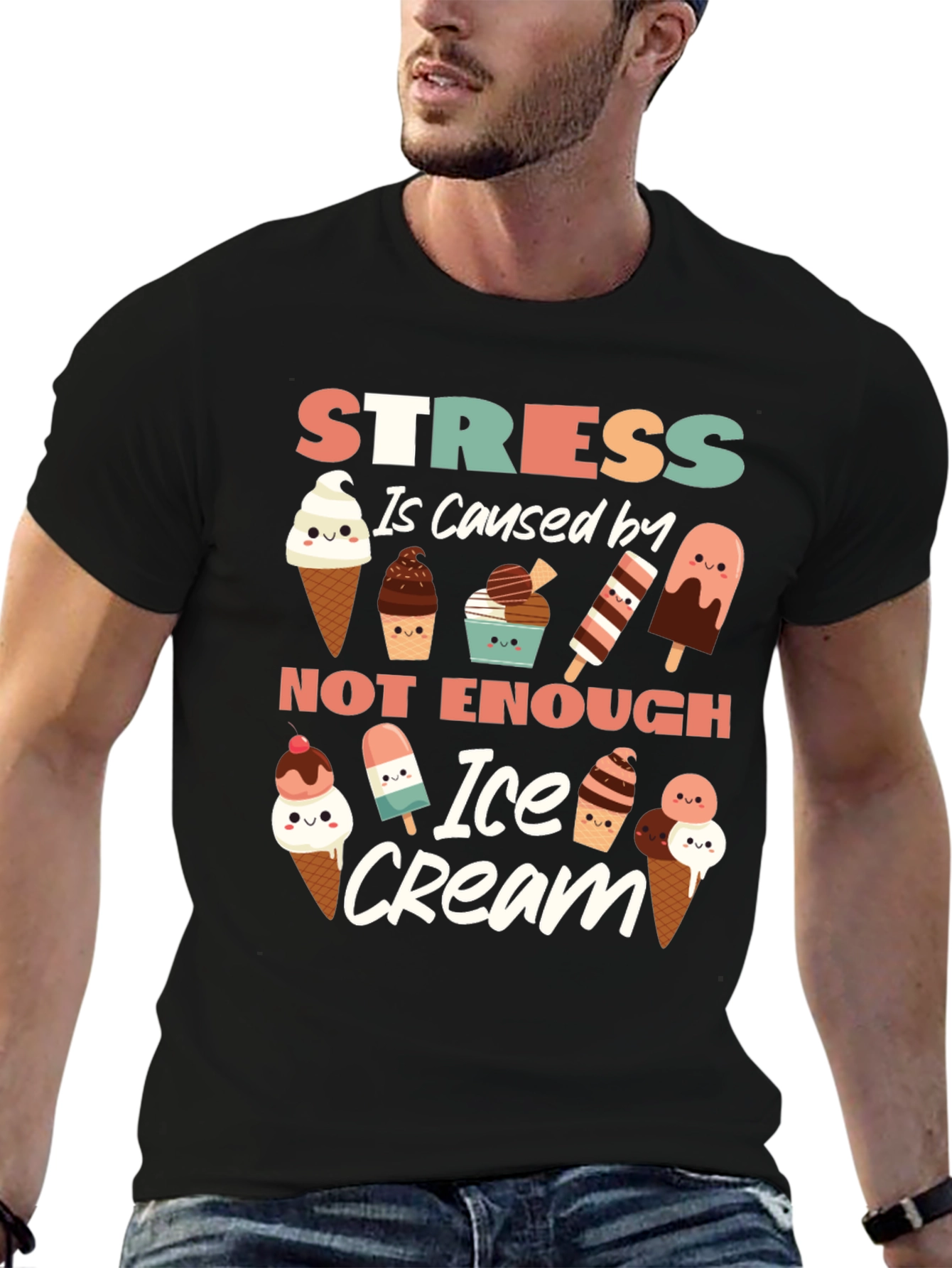 Stress Ice Cream T-Shirt