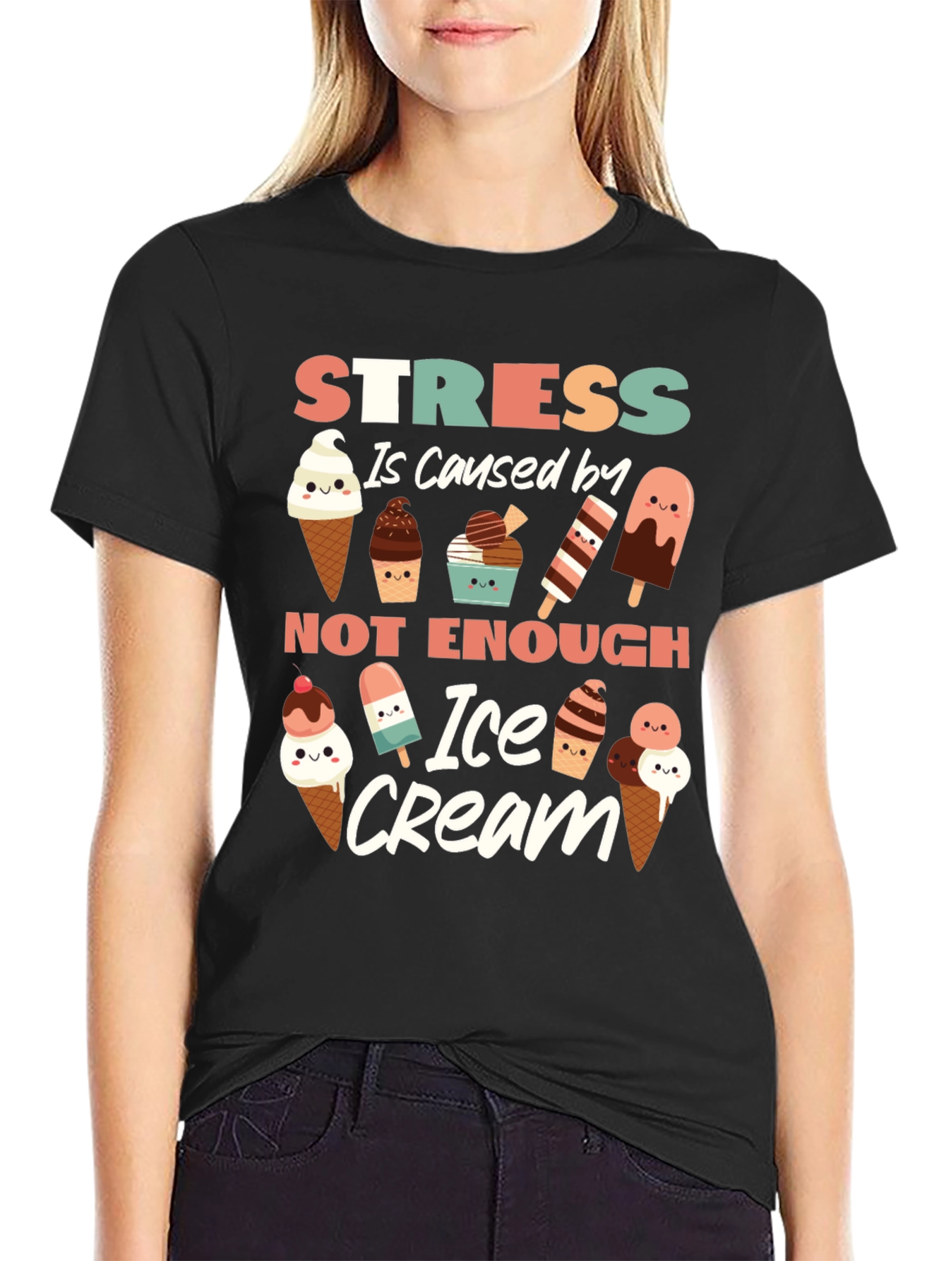 Stress Ice Cream T-Shirt
