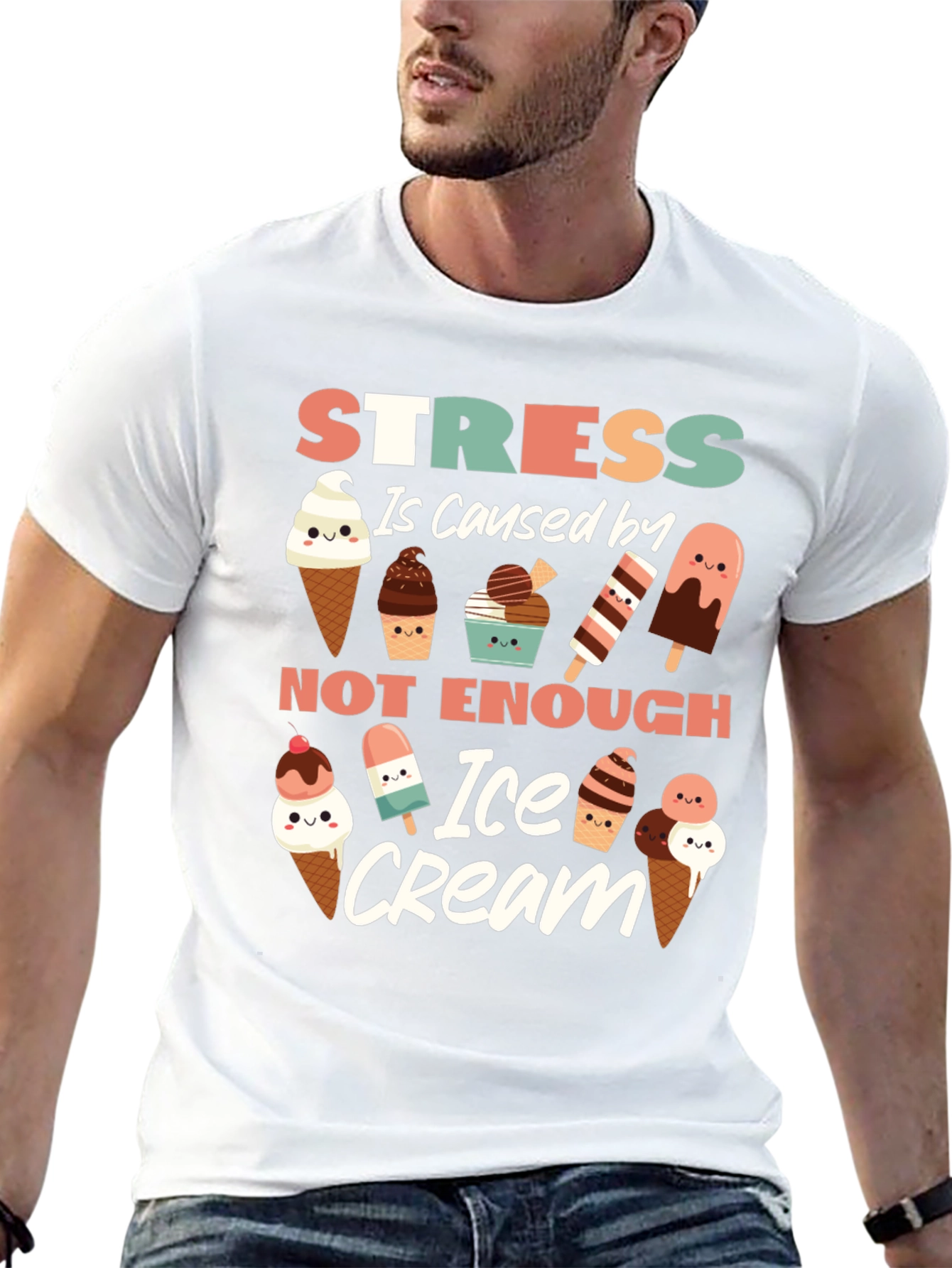 Stress Ice Cream T-Shirt