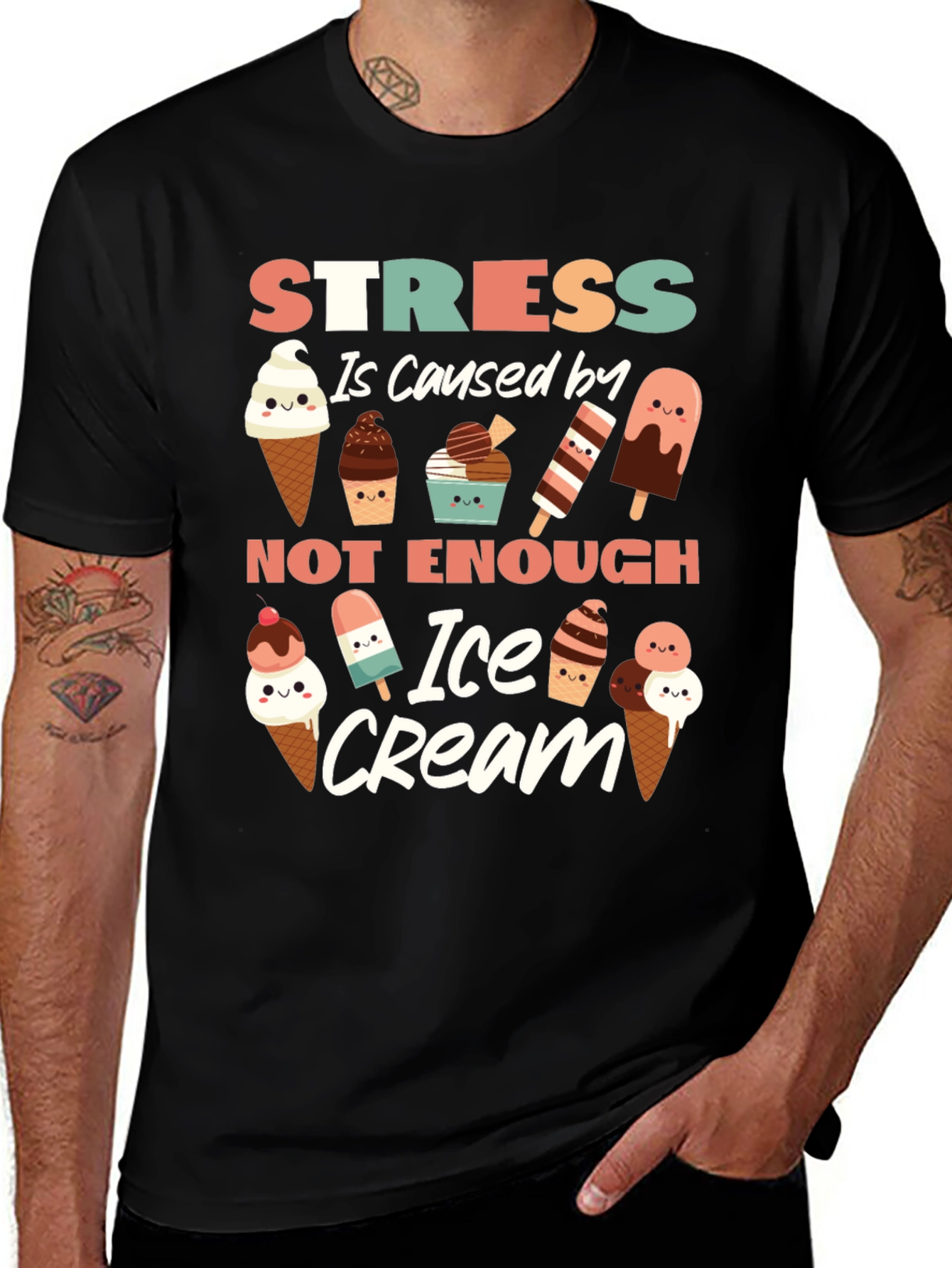 Stress Ice Cream T-Shirt