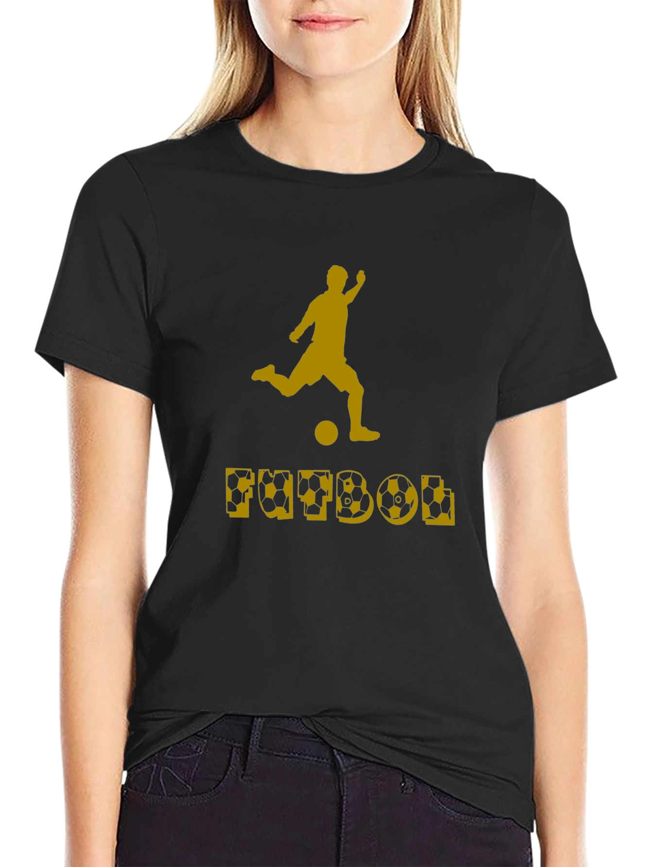 Futbol Graphic Tee - Black Soccer T-Shirt