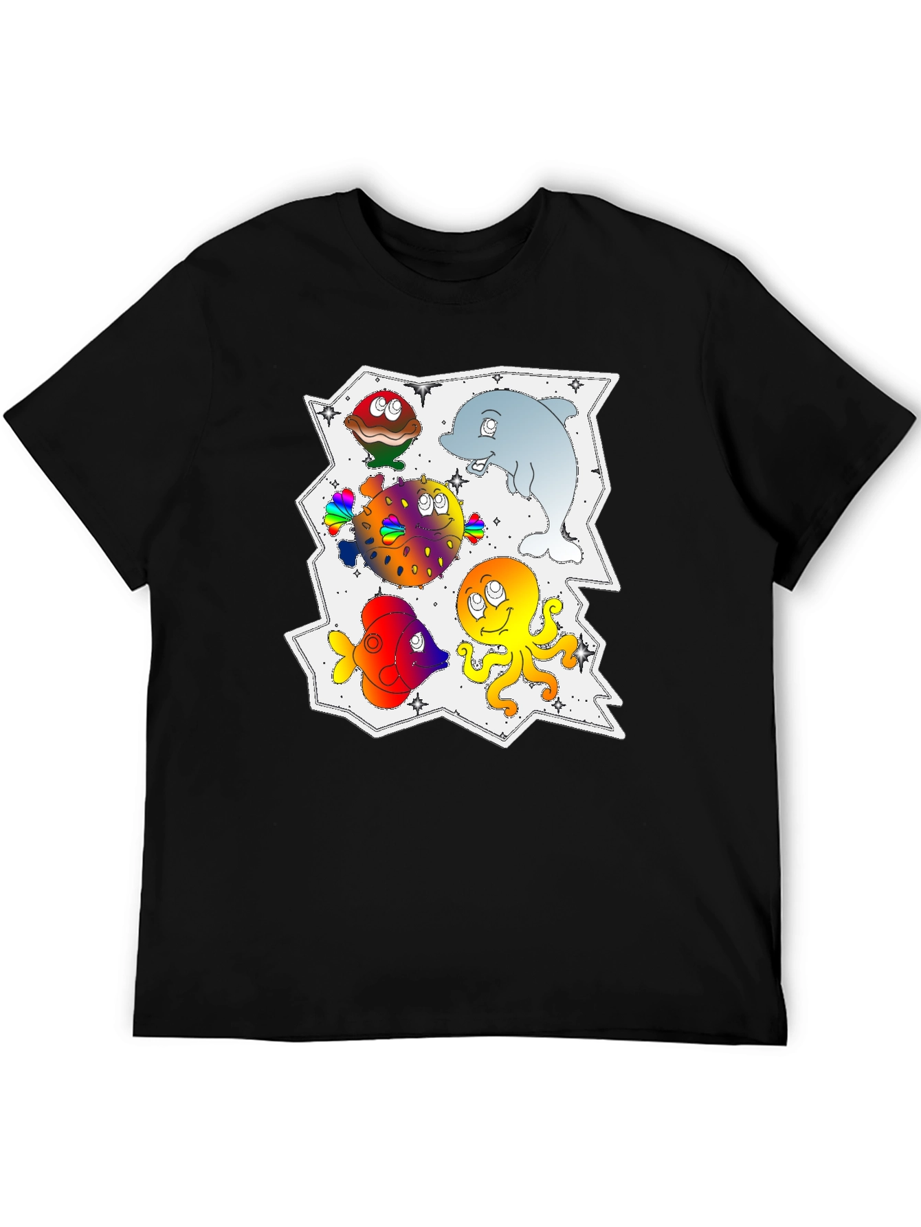 Fun Sea Creature Graphic Tee - Unique Design